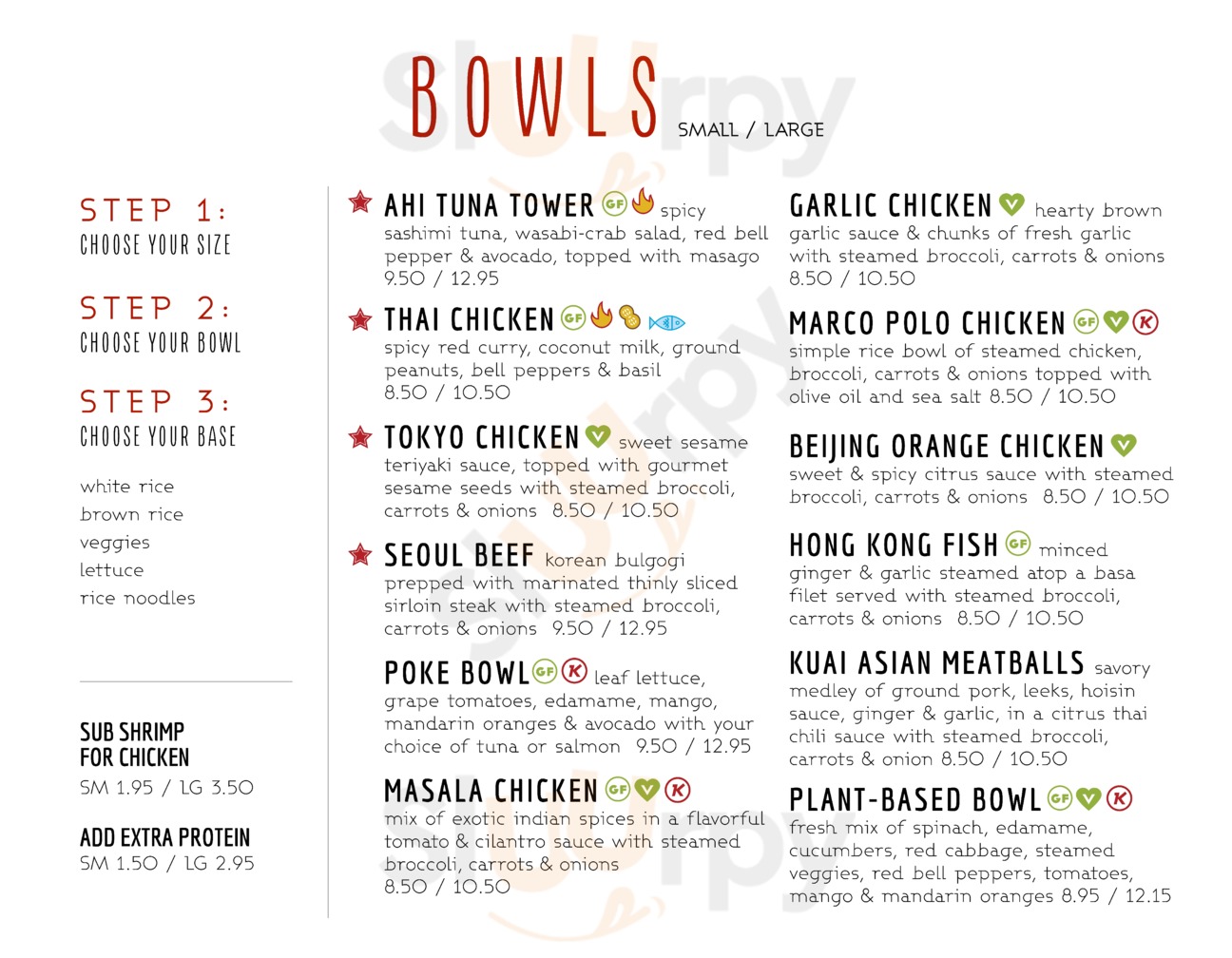 Kuai Dumplings & Soups menu
