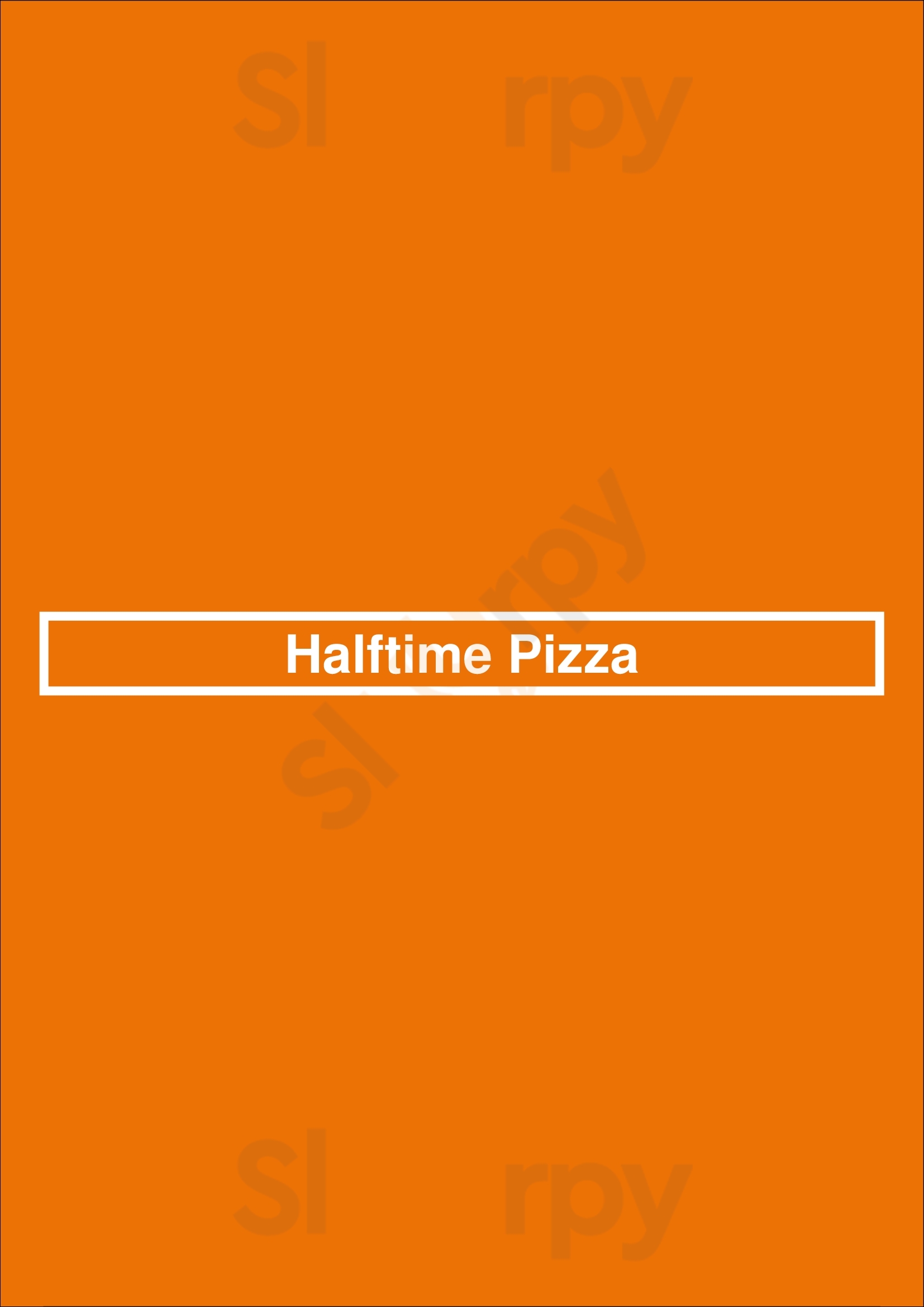 Halftime Pizza San Antonio Menu - 1