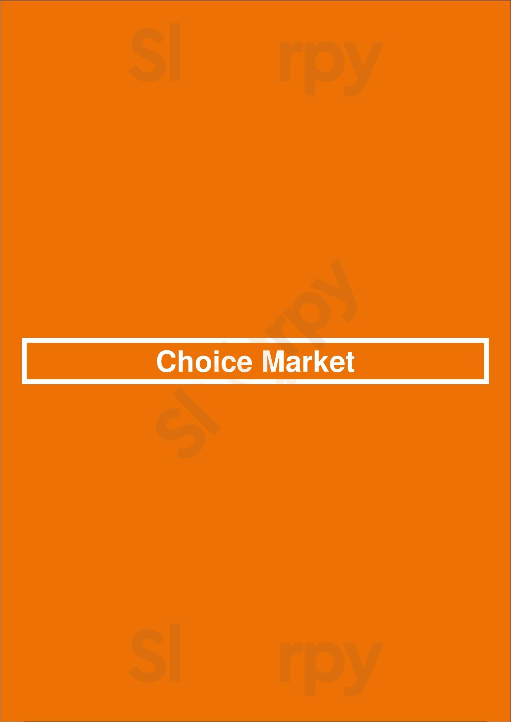 Choice Market Denver Menu - 1