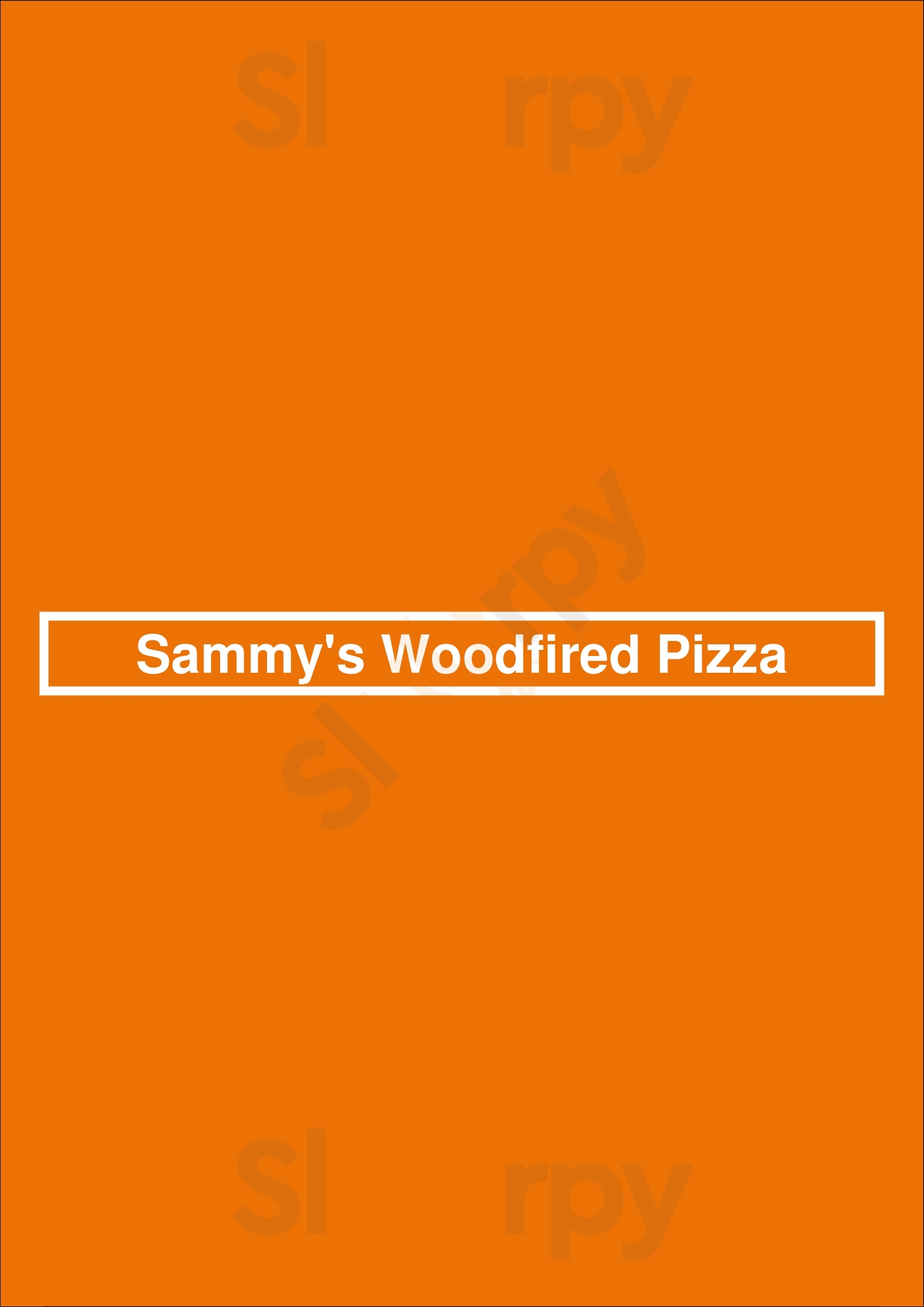 Main Menu - Sammy's Woodfired Pizza