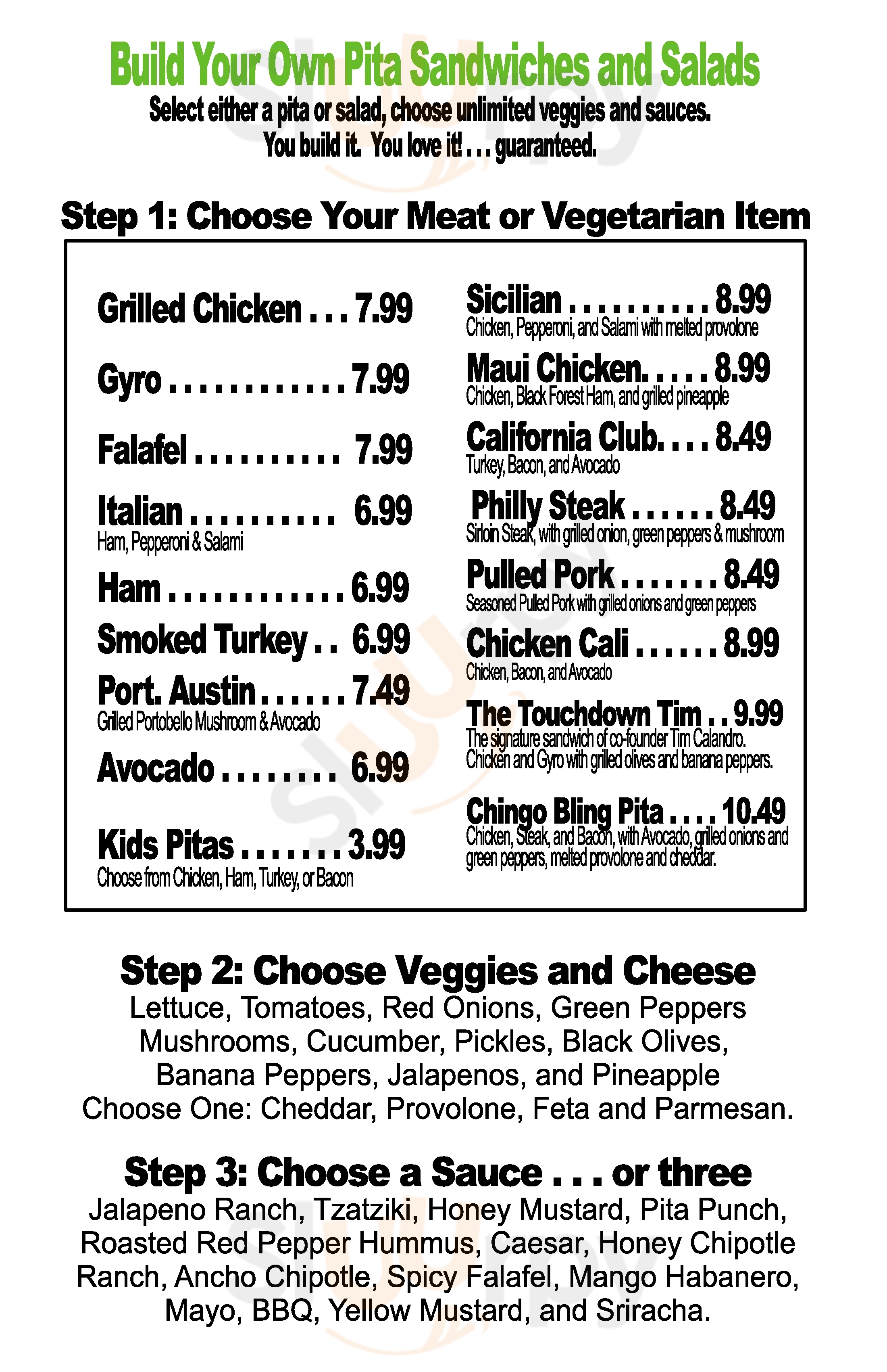 Main Menu - Pita Fusion