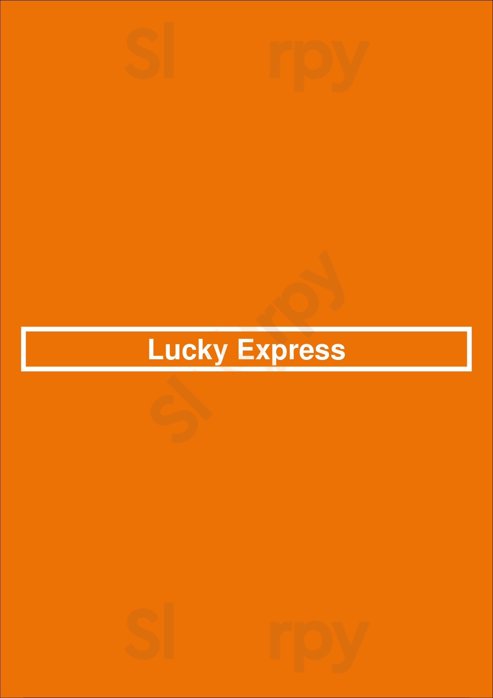 Main Menu - Lucky Express
