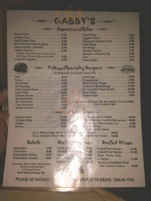 Gabbys Restaurant And Lounge