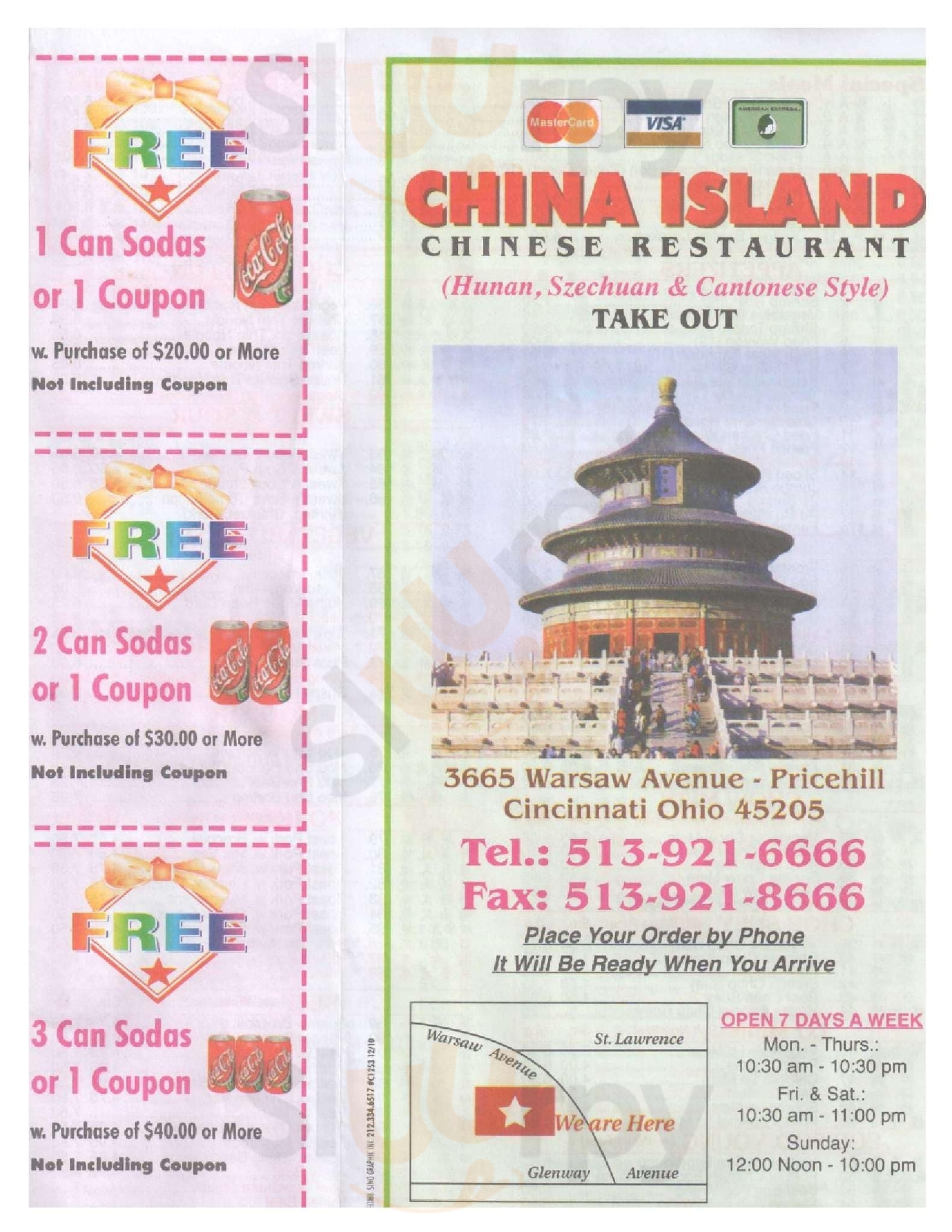 Main Menu - China Island