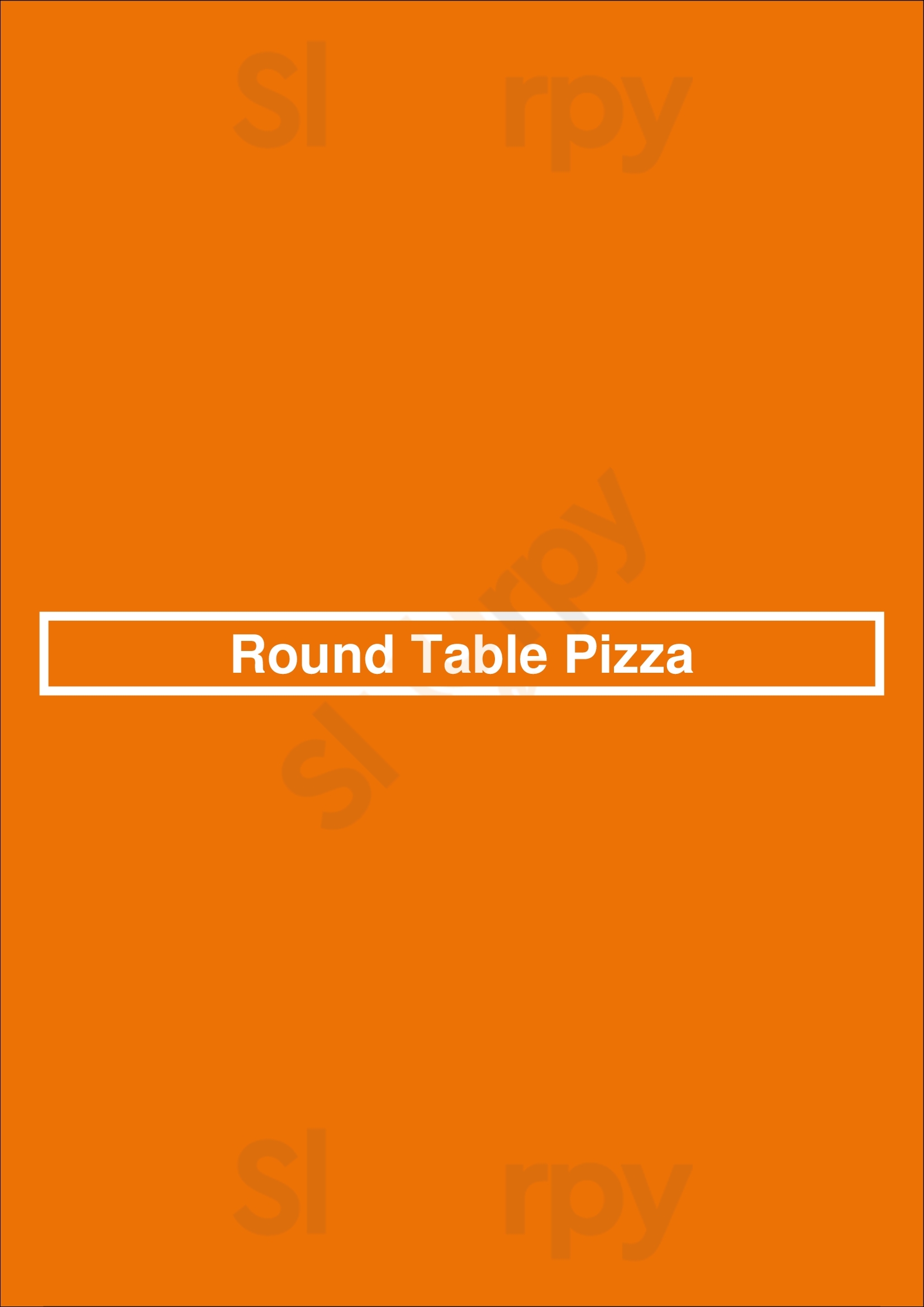 Round Table Pizza San Jose Menu - 1