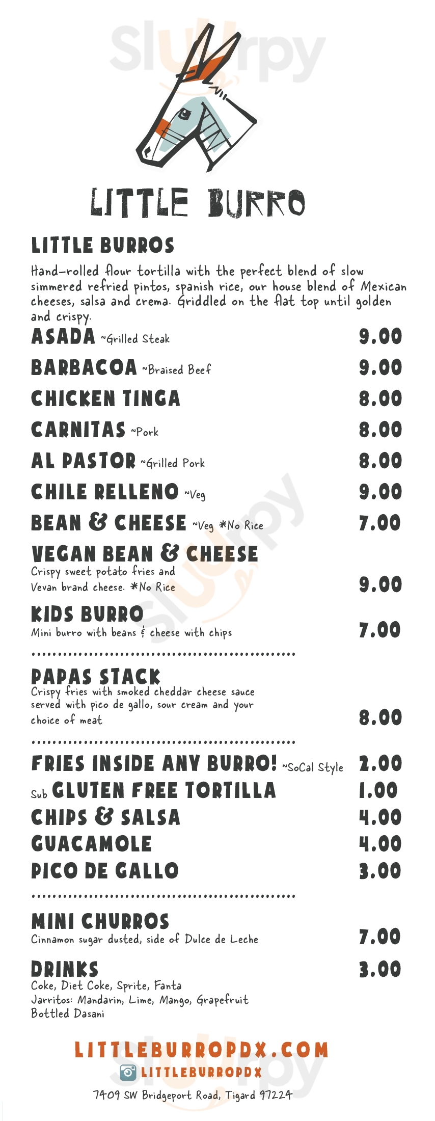 Main Menu - Joe's Burgers