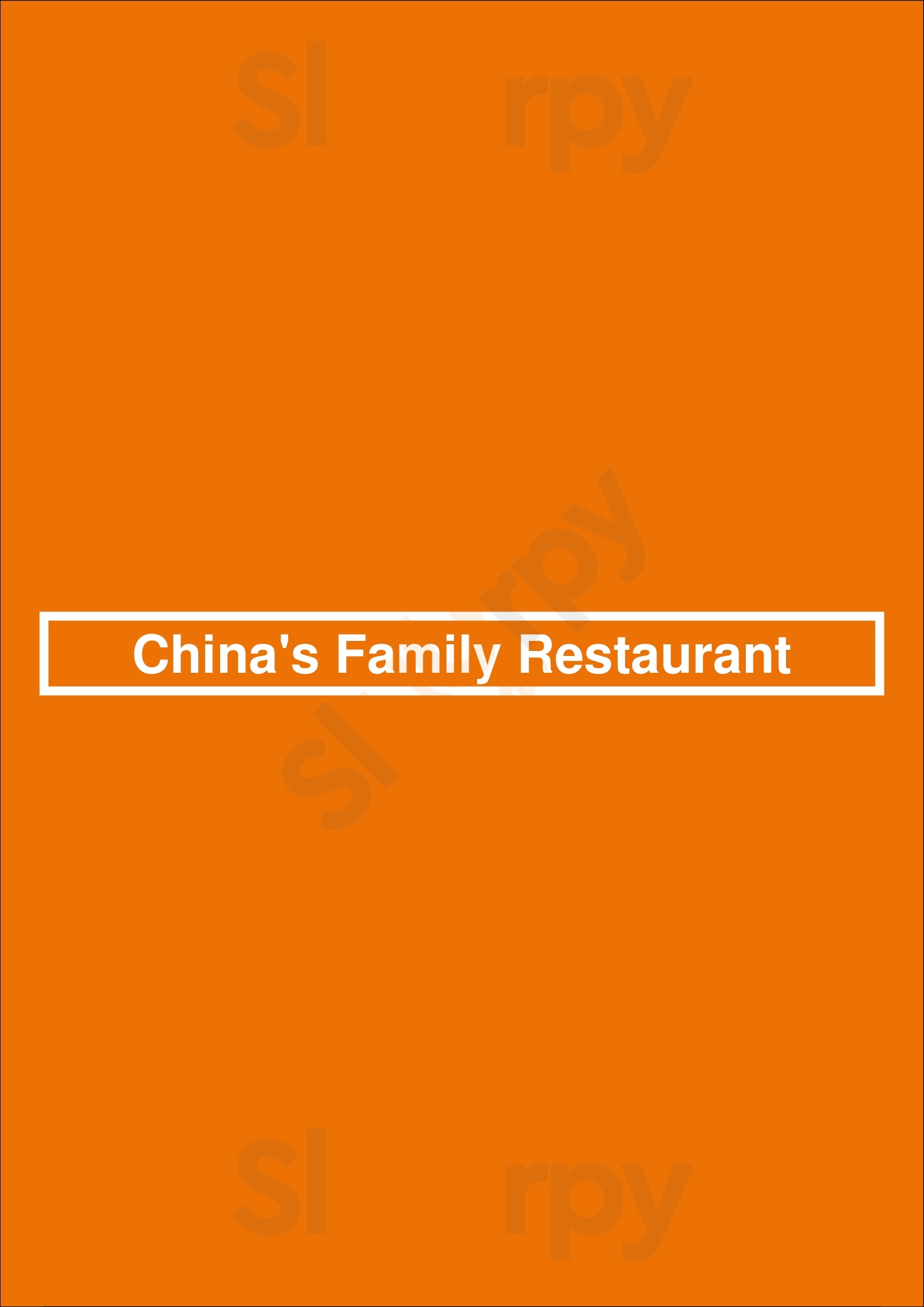 China's Family Restaurant Austin Menu - 1