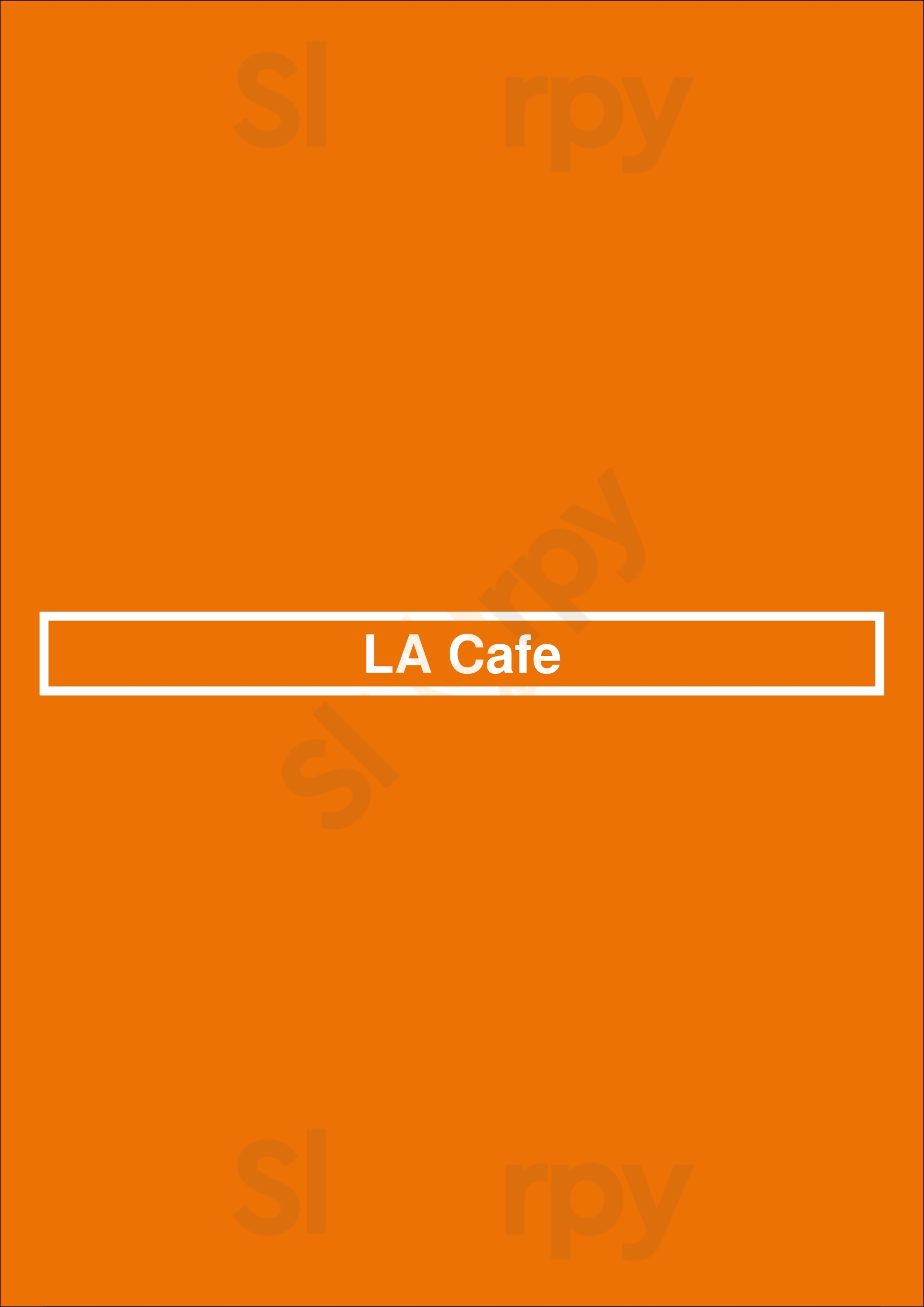 L.a. Cafe Los Angeles Menu - 1