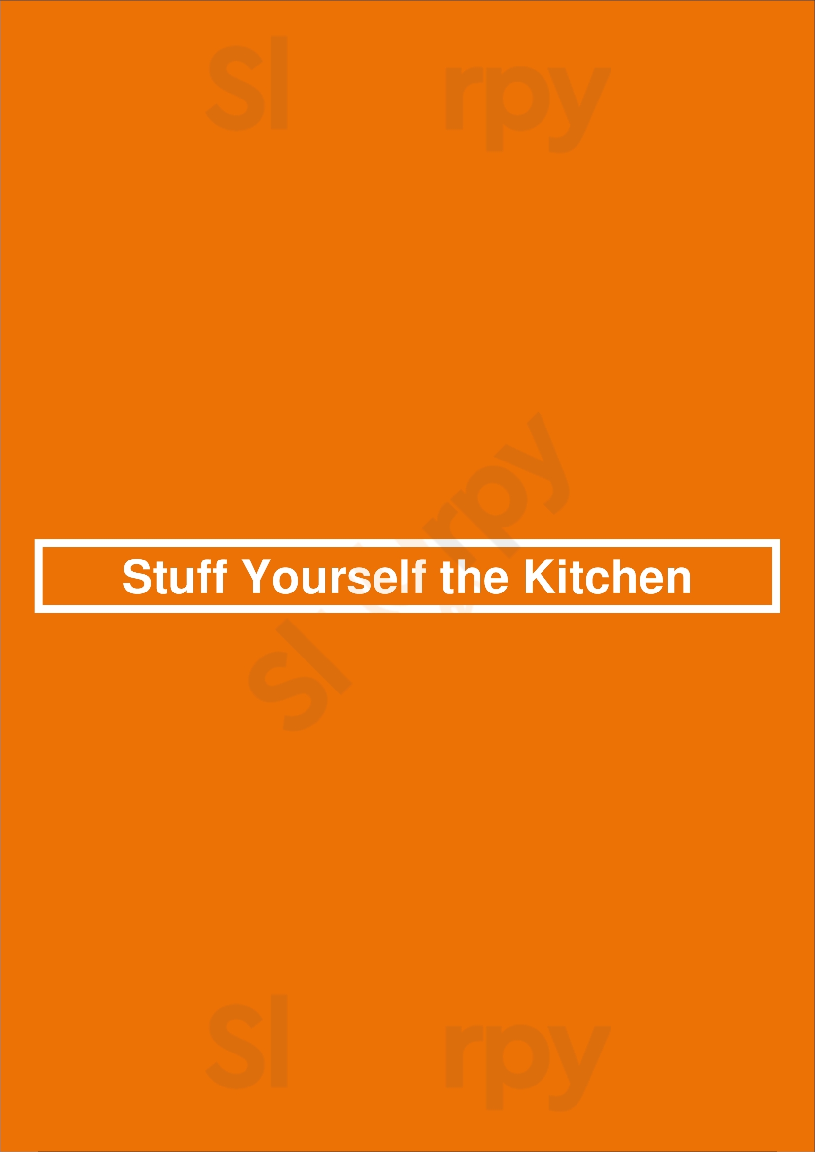 Main Menu - Stuff Yourself The Kitchen