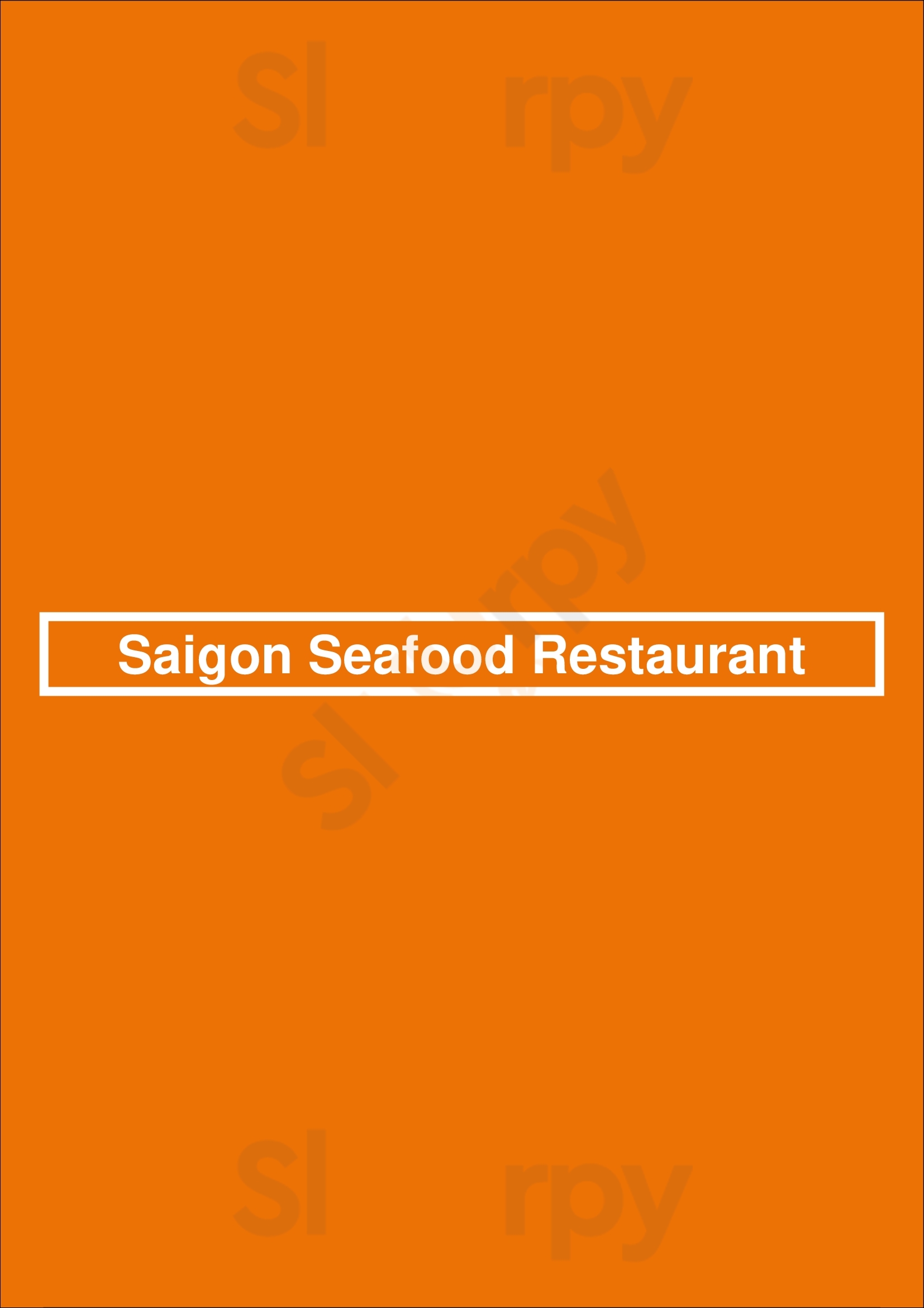 Saigon Seafood Restaurant Boston Menu - 1