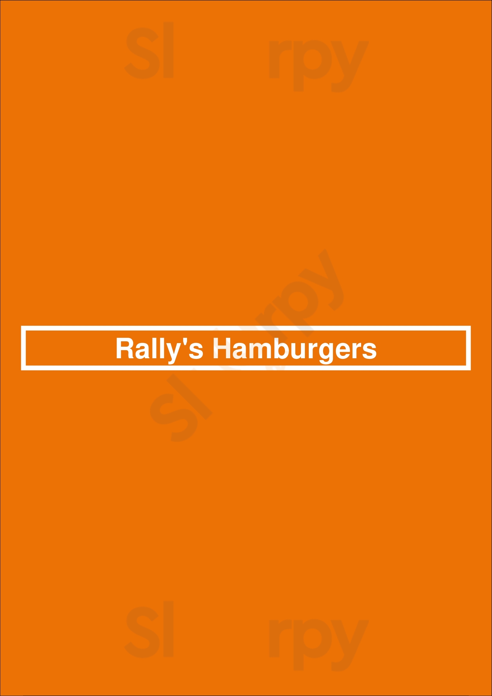 Main Menu - Rally's Hamburgers