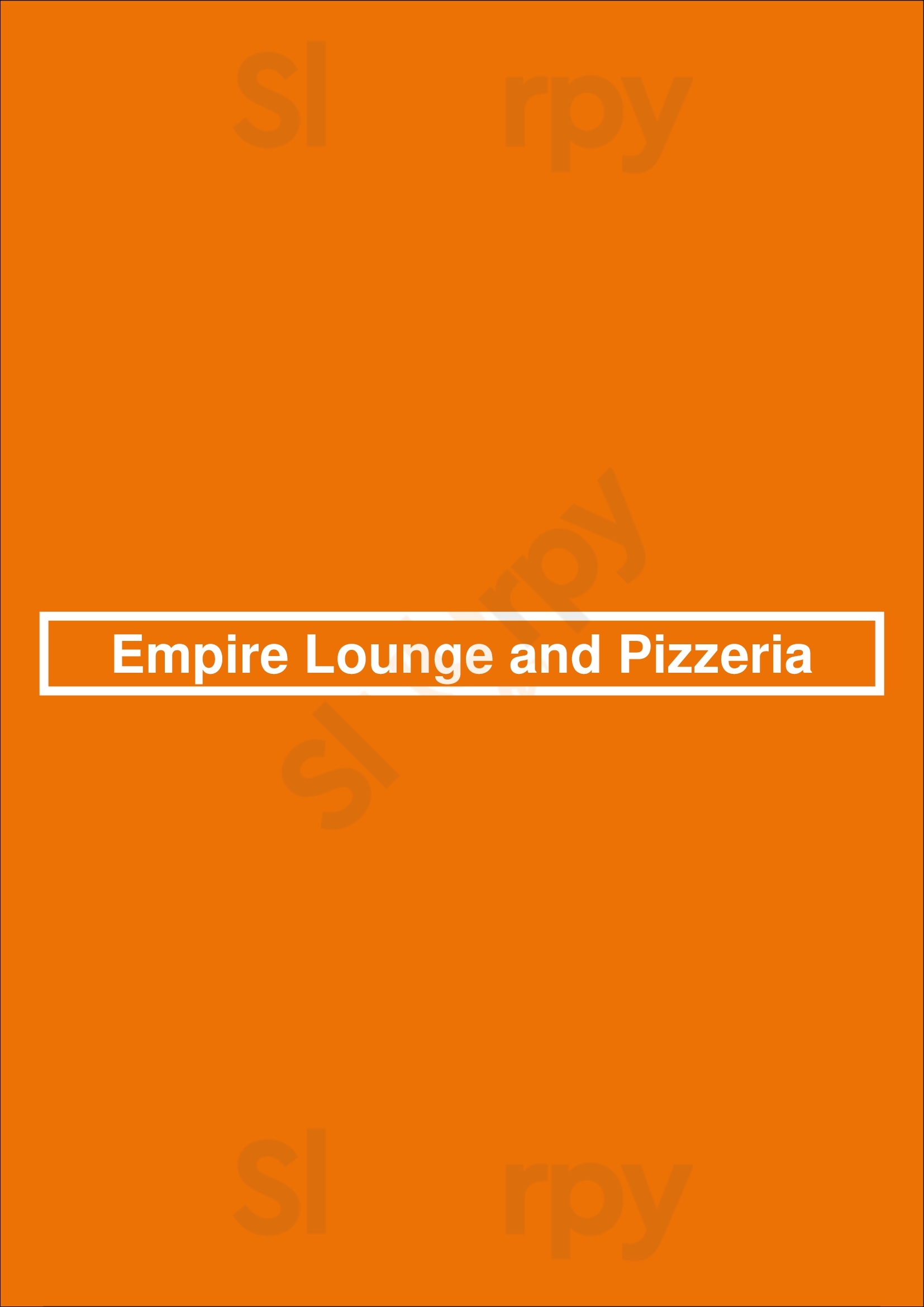 Main Menu - Empire Lounge And Pizzeria
