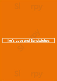 Ike's Love And Sandwiches menu