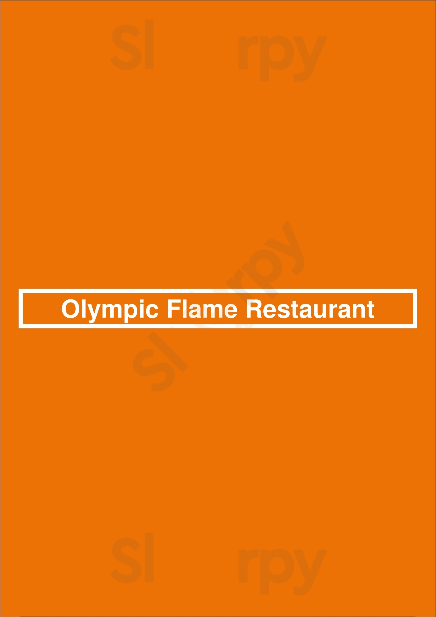 Olympic Flame Restaurant Atlanta Menu - 1