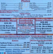 Southside Bbq menu