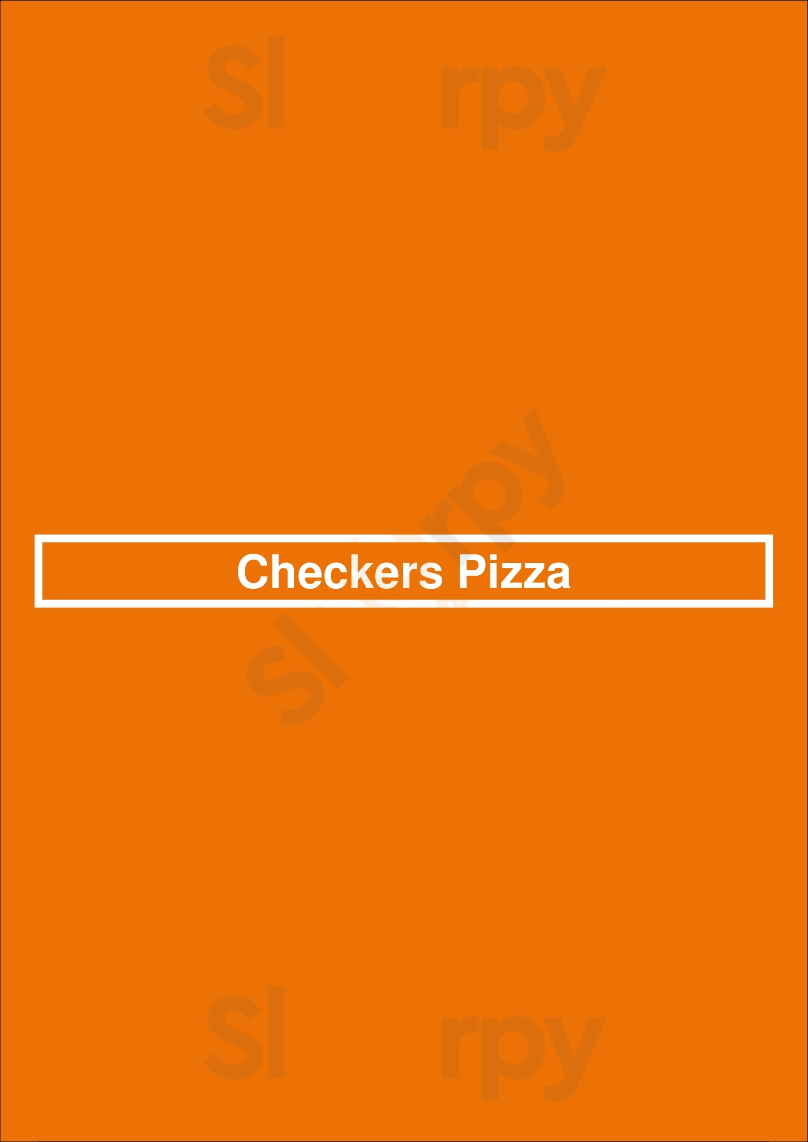 Main Menu - Checkers Pizza