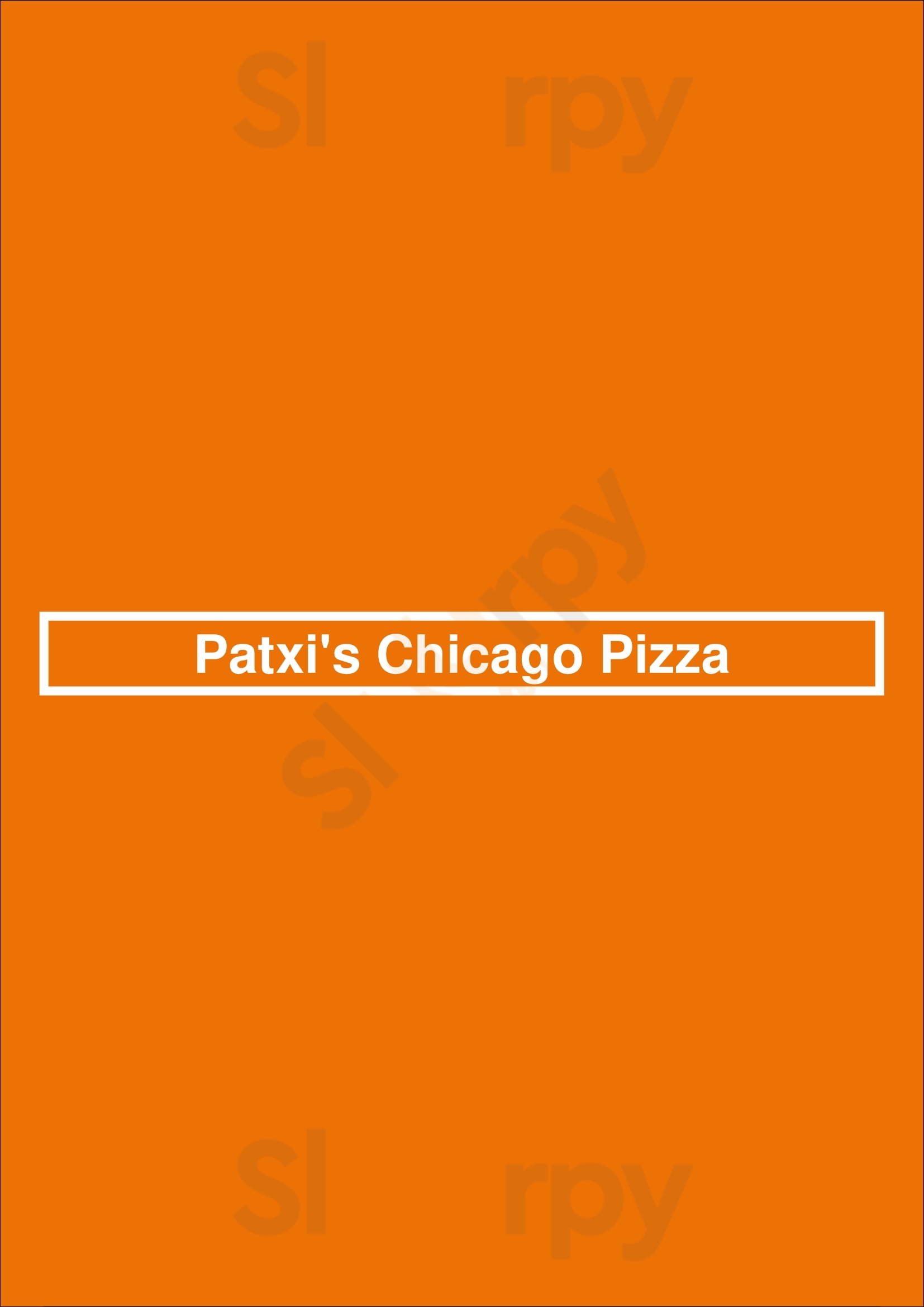 Patxi's Pizza San Francisco Menu - 1