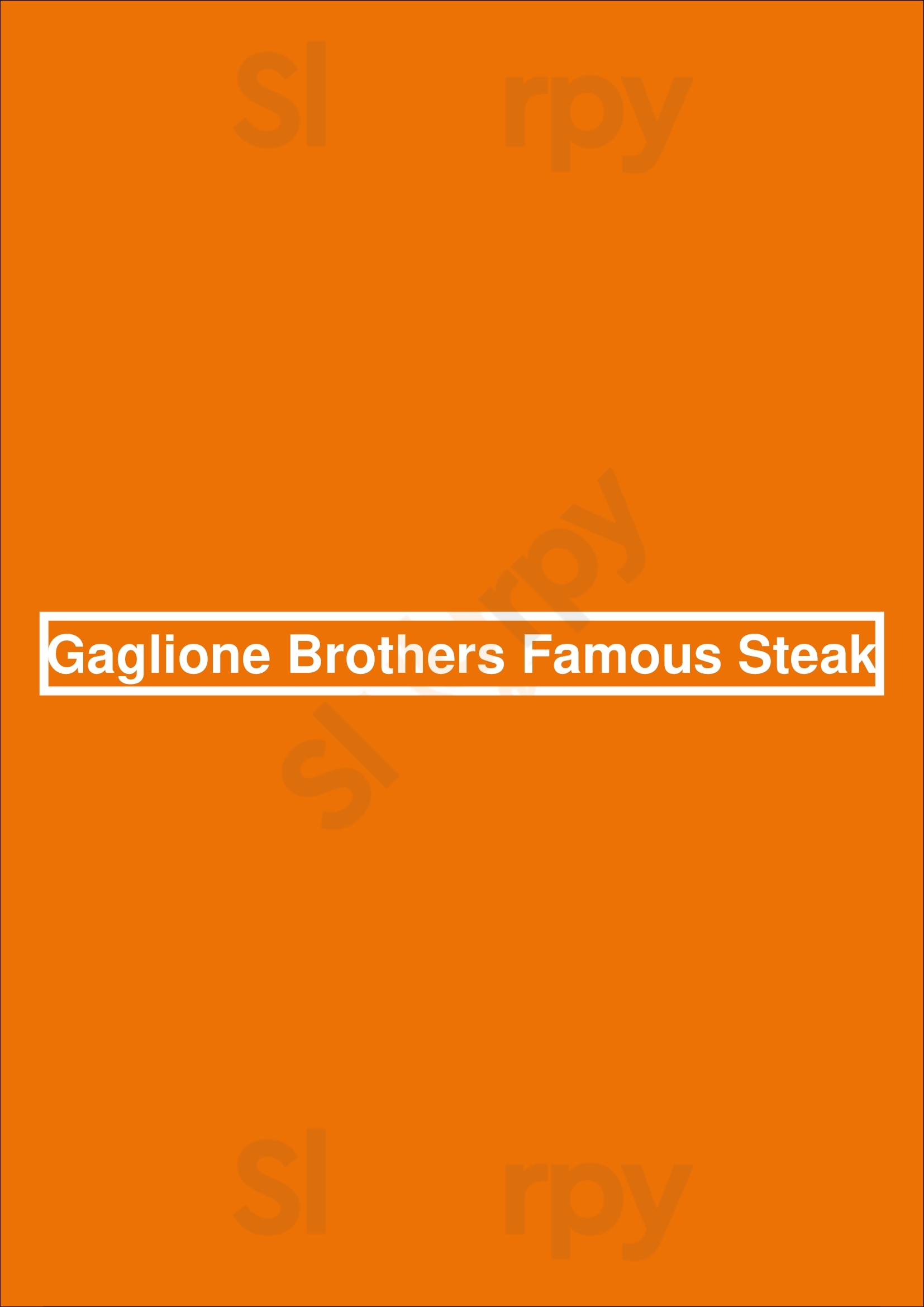 Main Menu - Gaglione Brothers Famous Steak