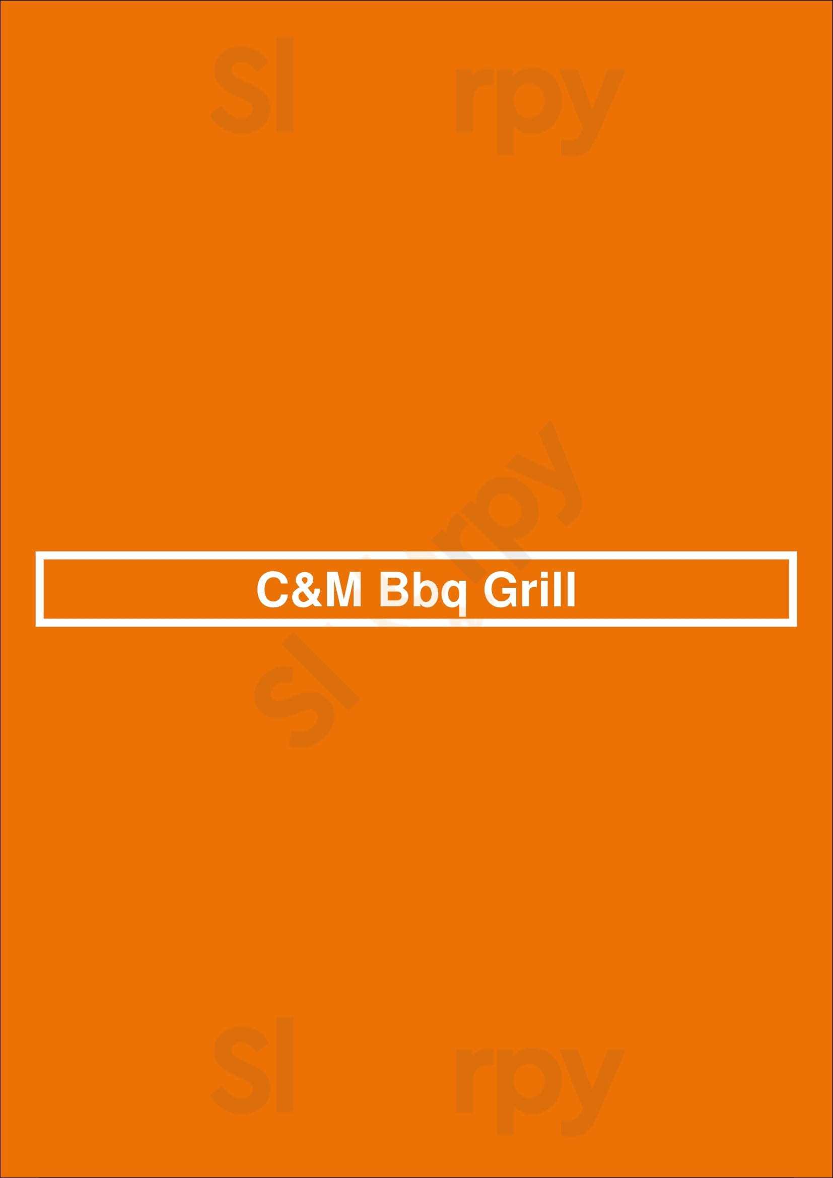 C&m Bbq Grill Cincinnati Menu - 1