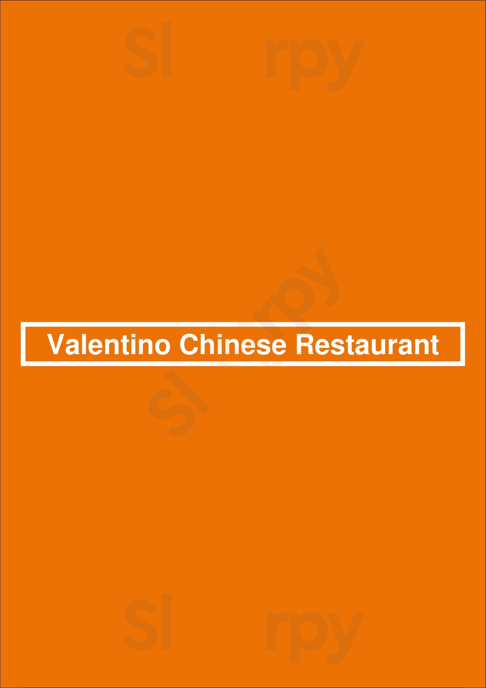 Valentino Chinese Restaurant Dallas Menu - 1