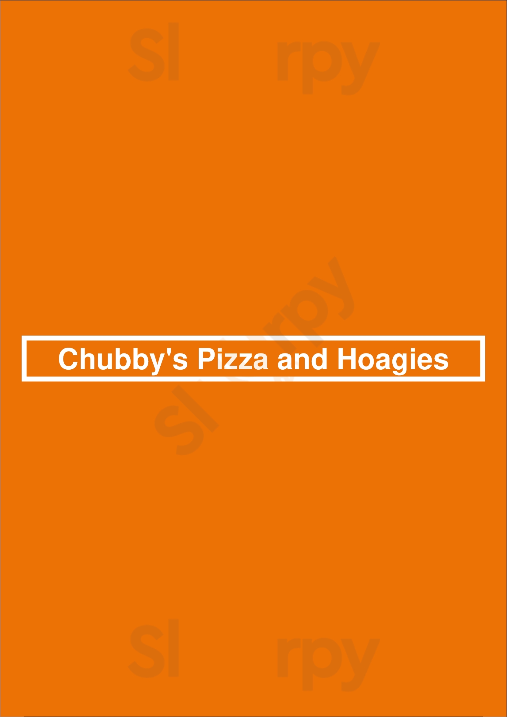 Chubby's Pizza And Hoagies Pittsburgh Menu - 1