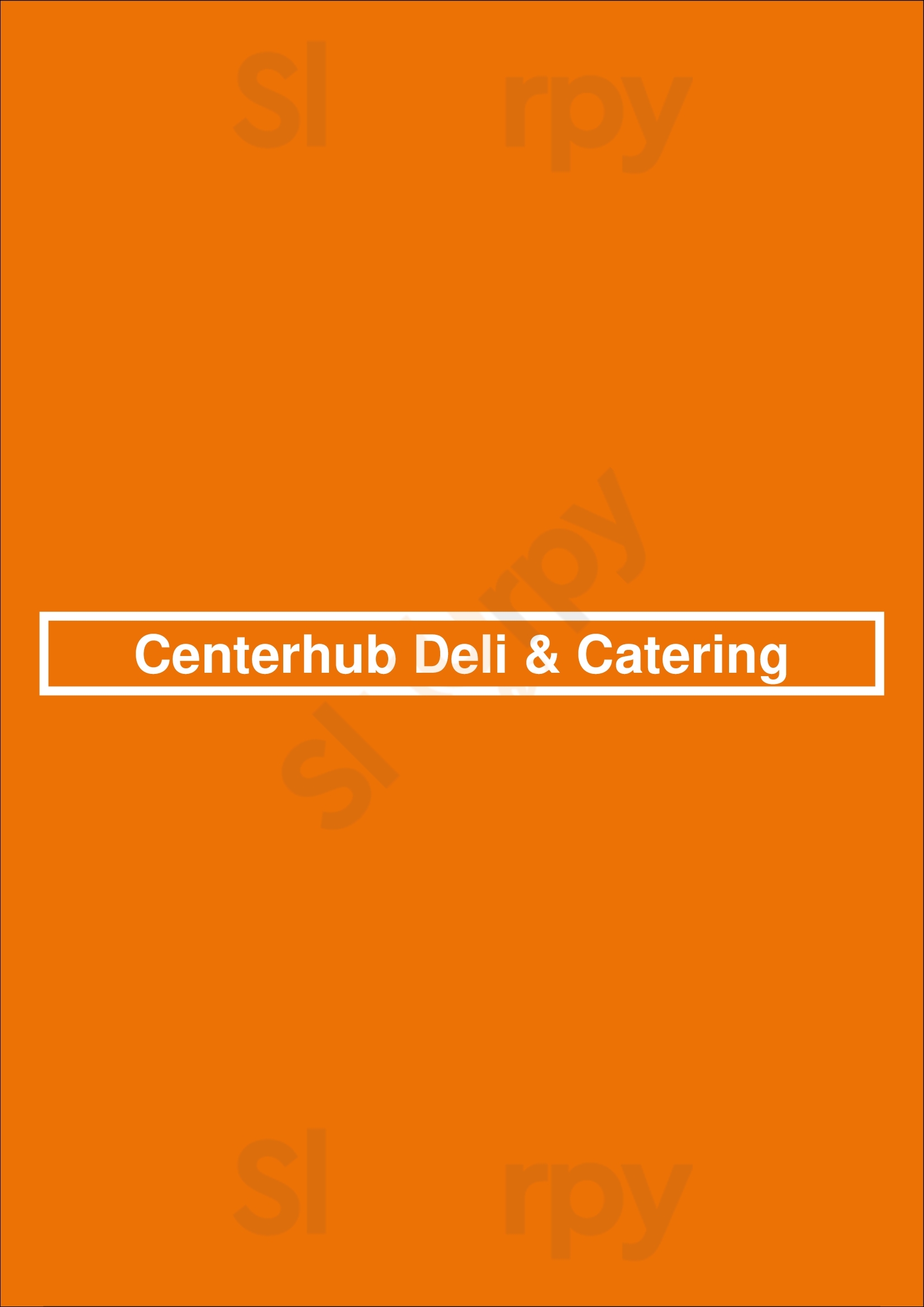 Centerhub Deli & Catering Cincinnati Menu - 1