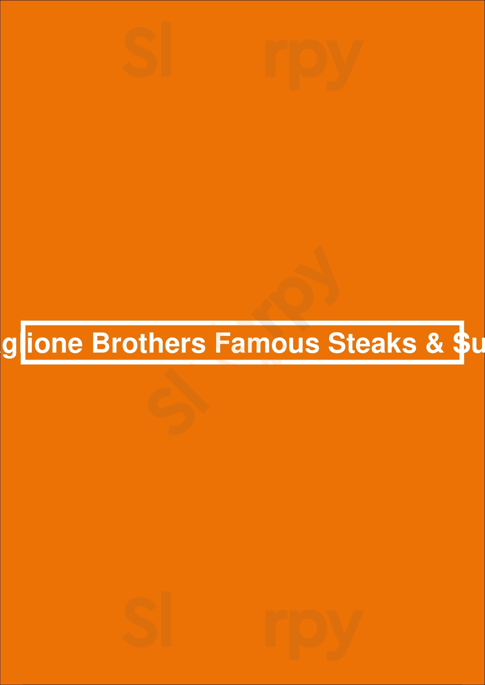 Gaglione Brothers Famous Steaks & Subs San Diego Menu - 1