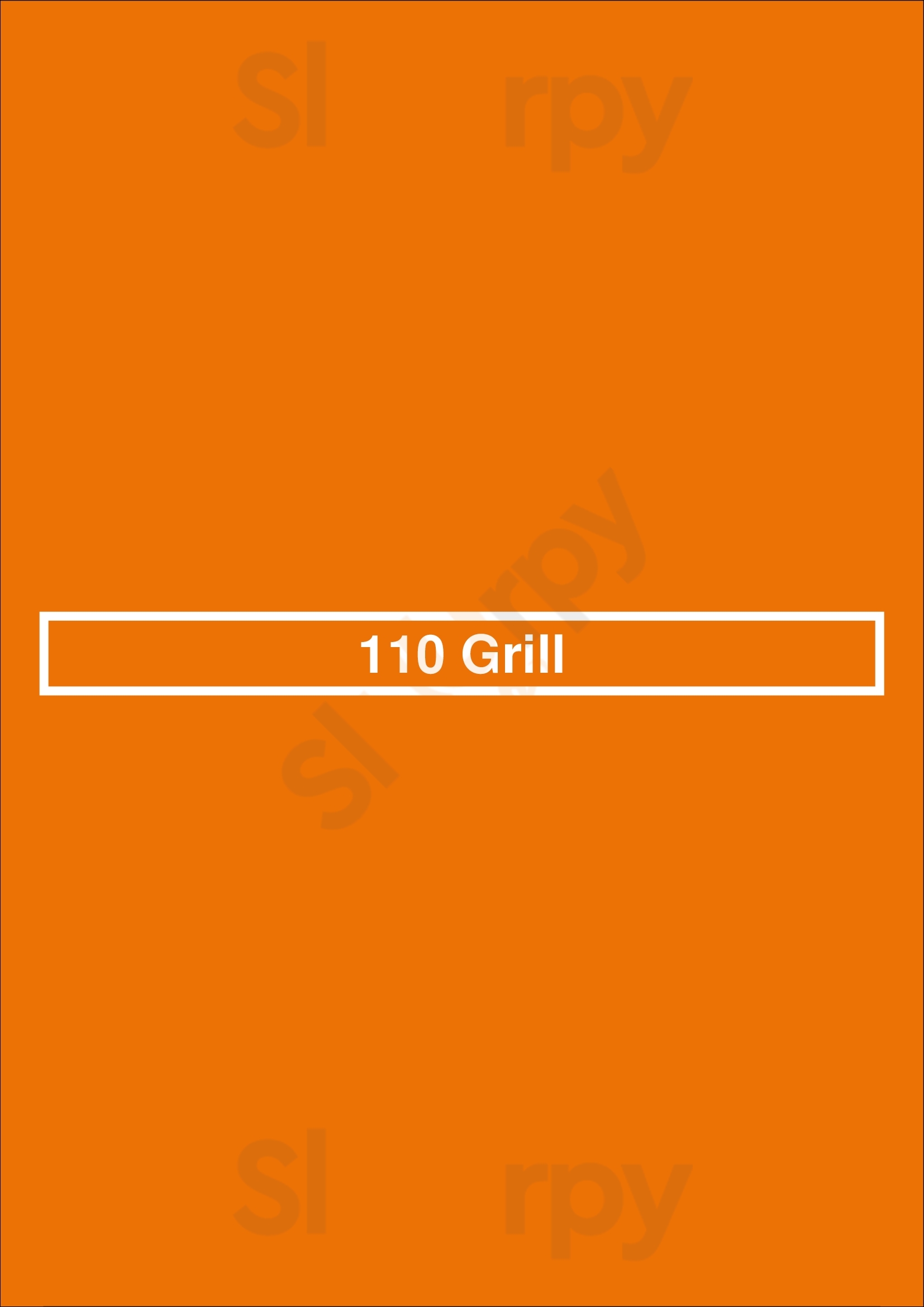 110 Grill South Bay Boston Menu - 1