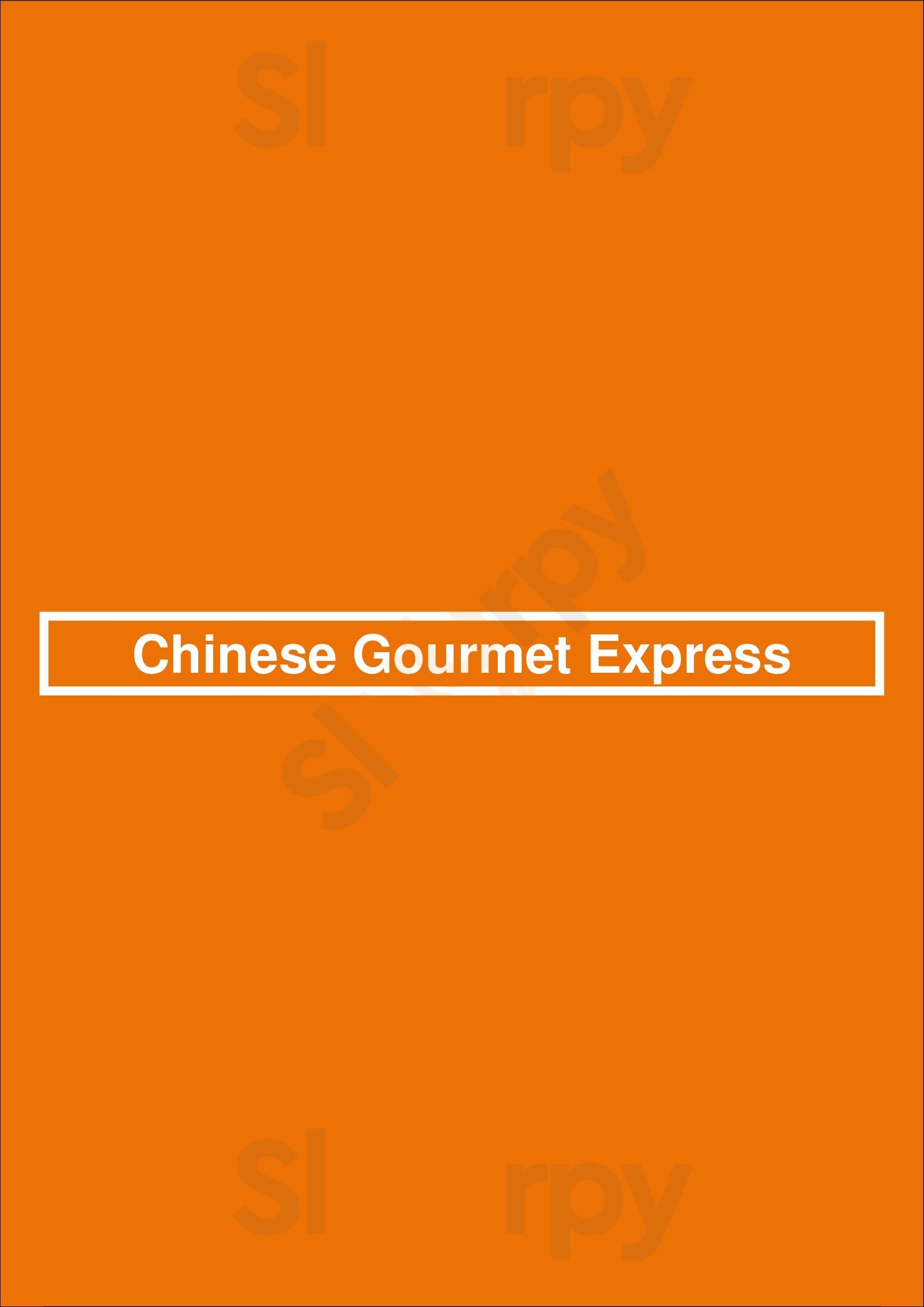 Chinese Gourmet Express Charlotte Menu - 1