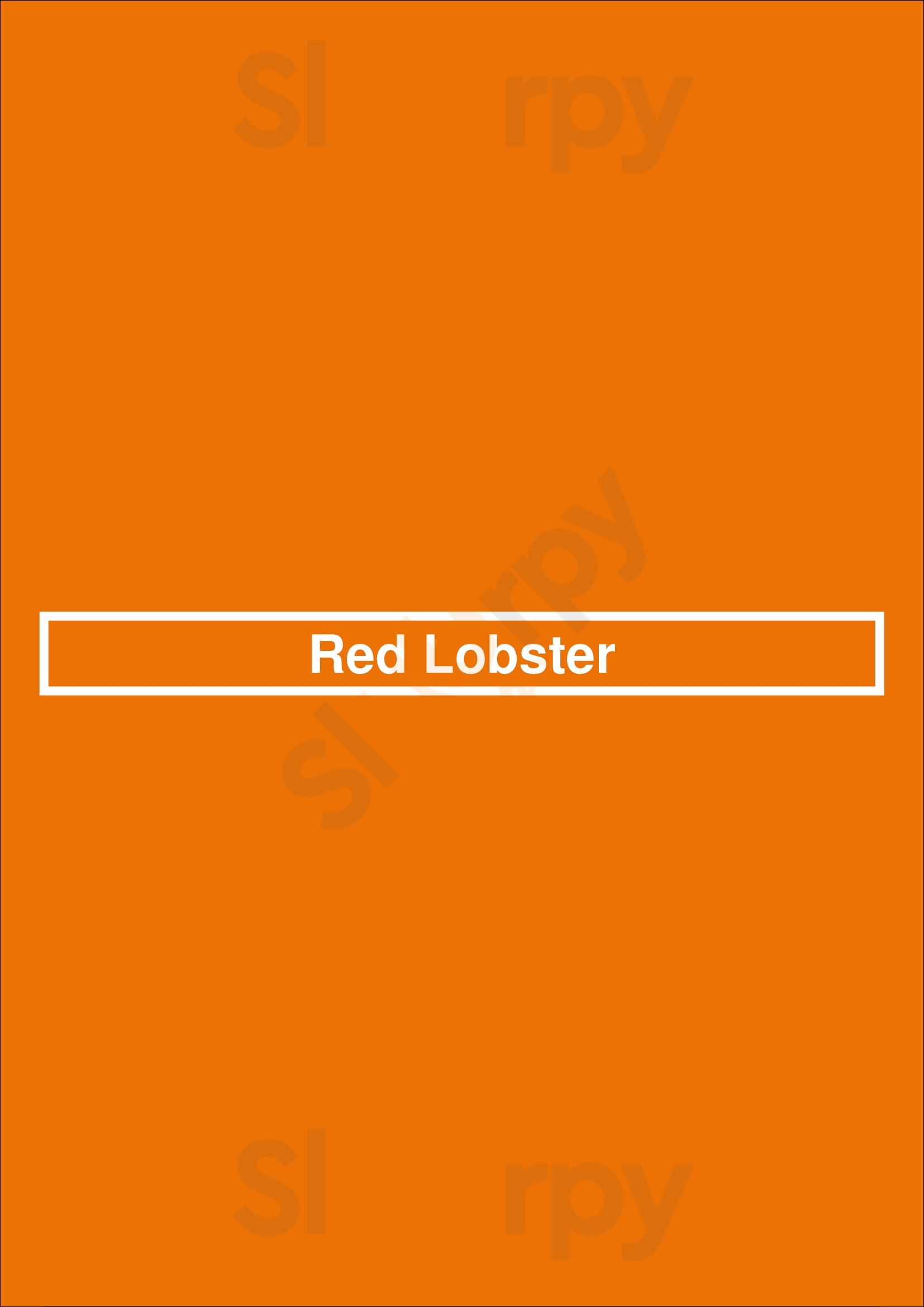 Main Menu - Red Lobster