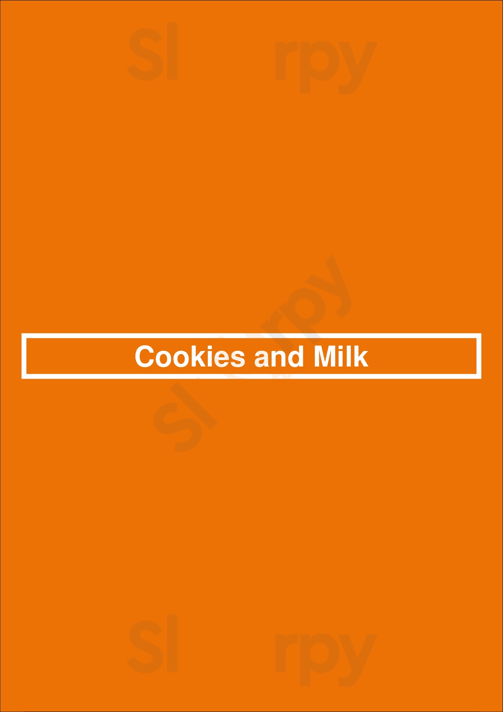 Cookies And Milk Sacramento Menu - 1