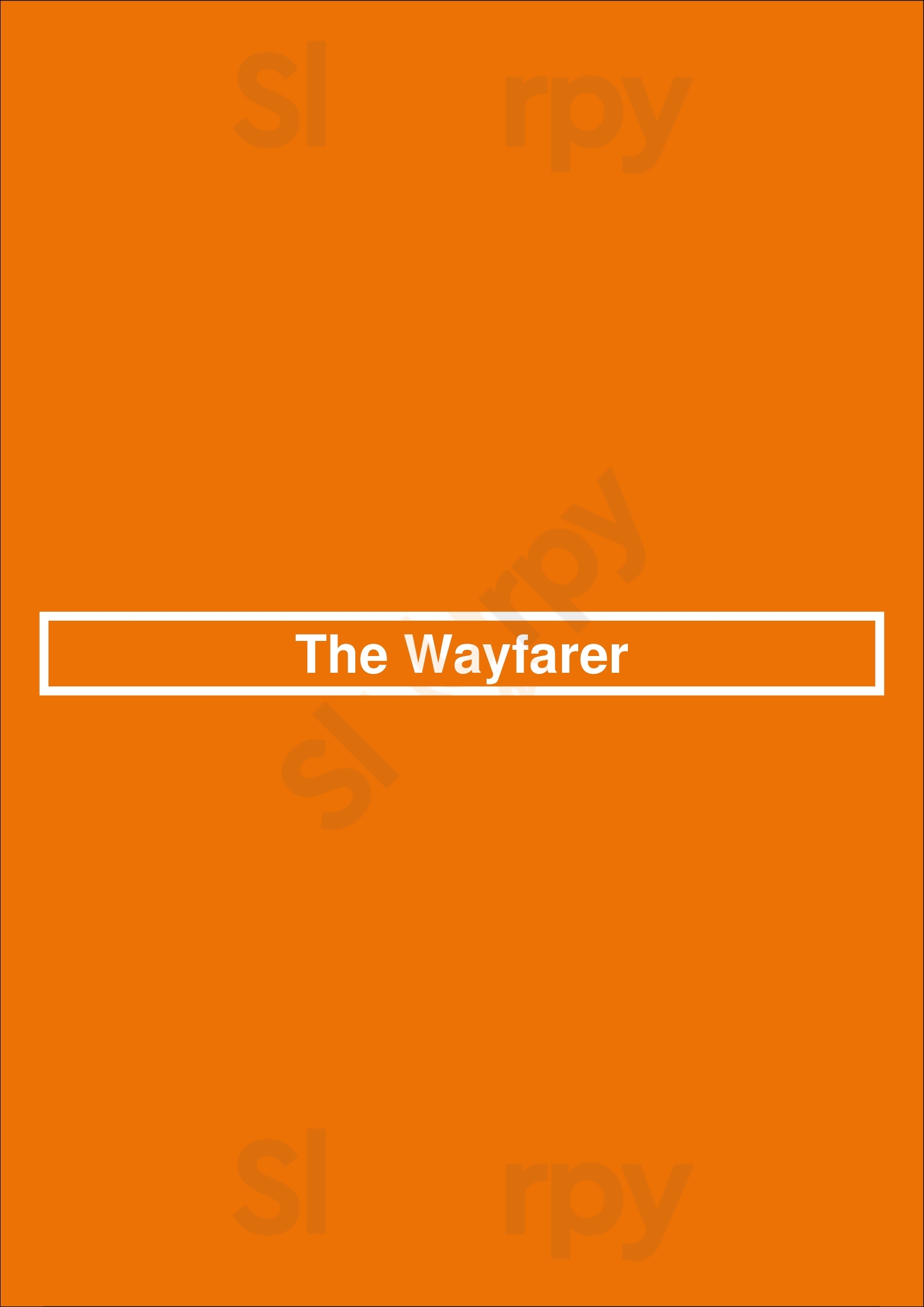 The Wayfarer New York City Menu - 1