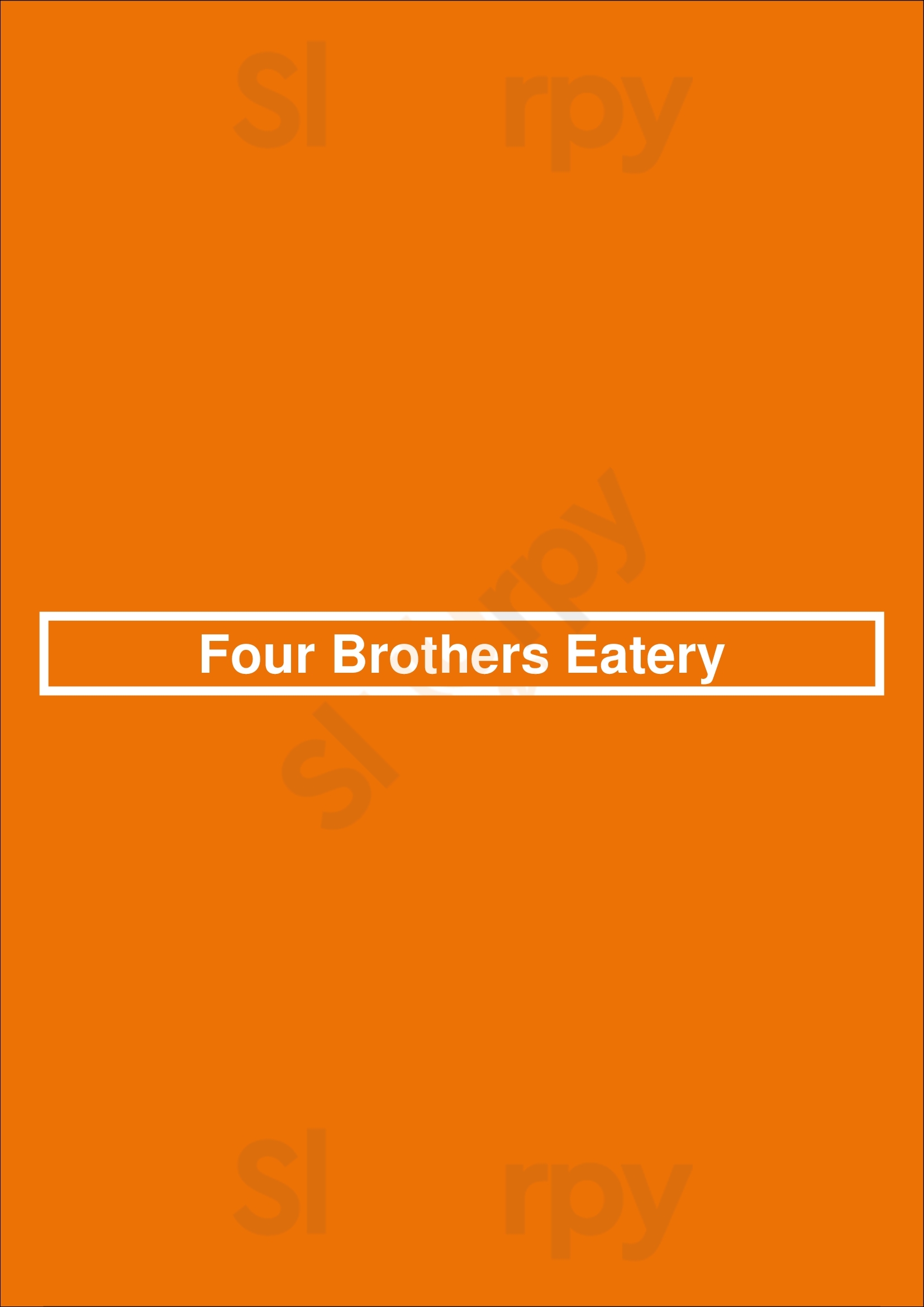 Four Brothers Eatery Tampa Menu - 1