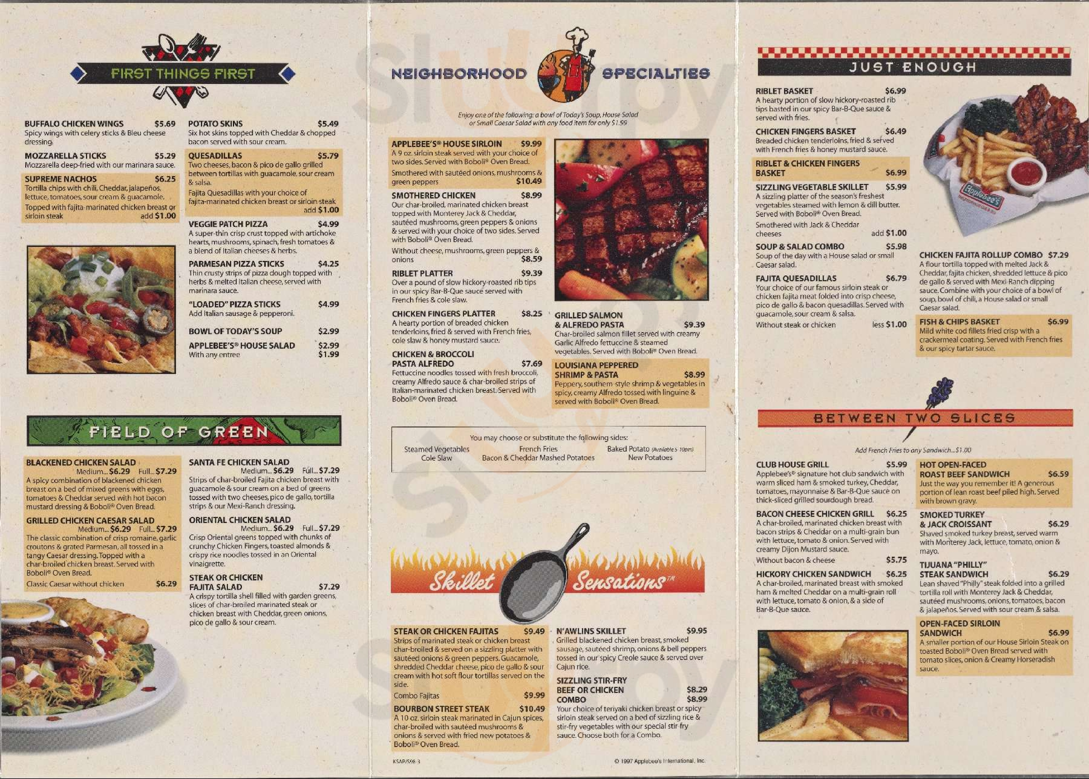 Applebee's Omaha Menu - 1