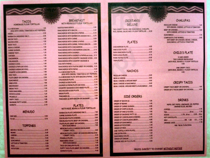 Cristan's Tacos, San Antonio
