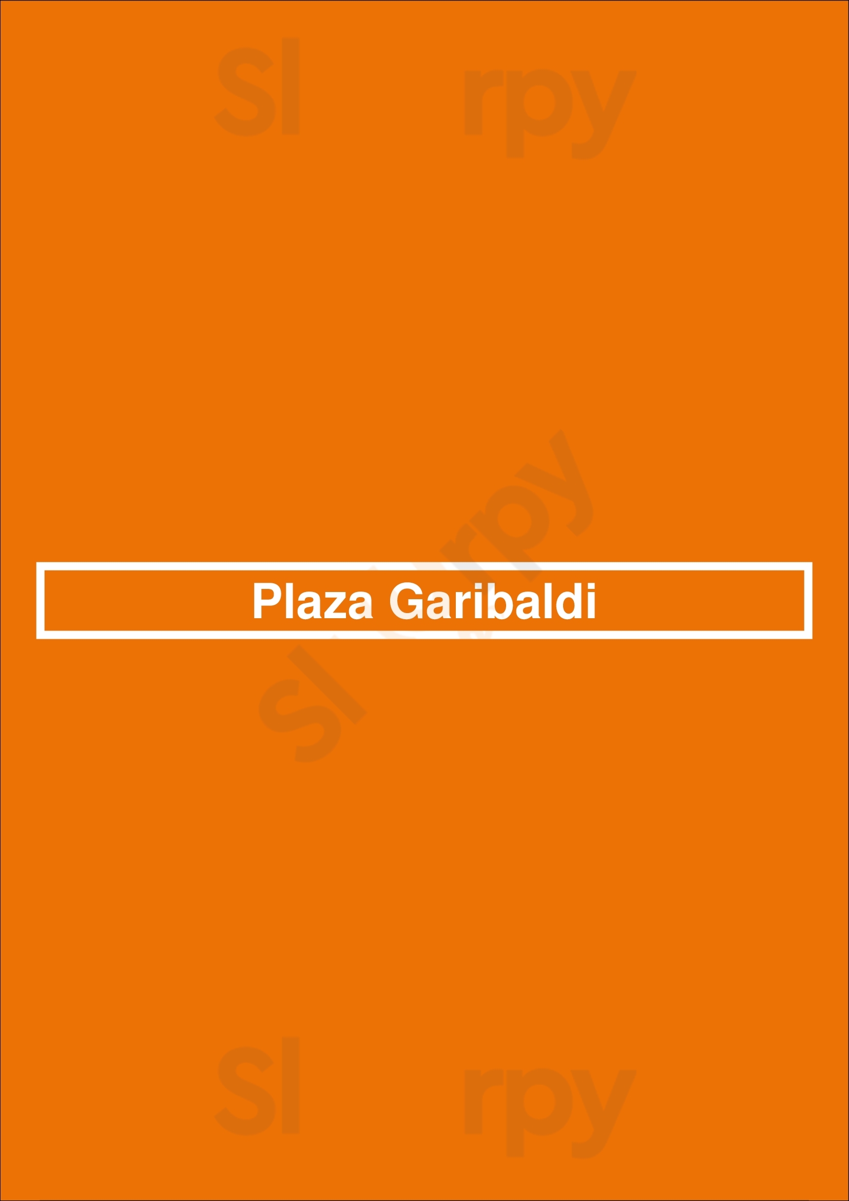 Main Menu - Plaza Garibaldi