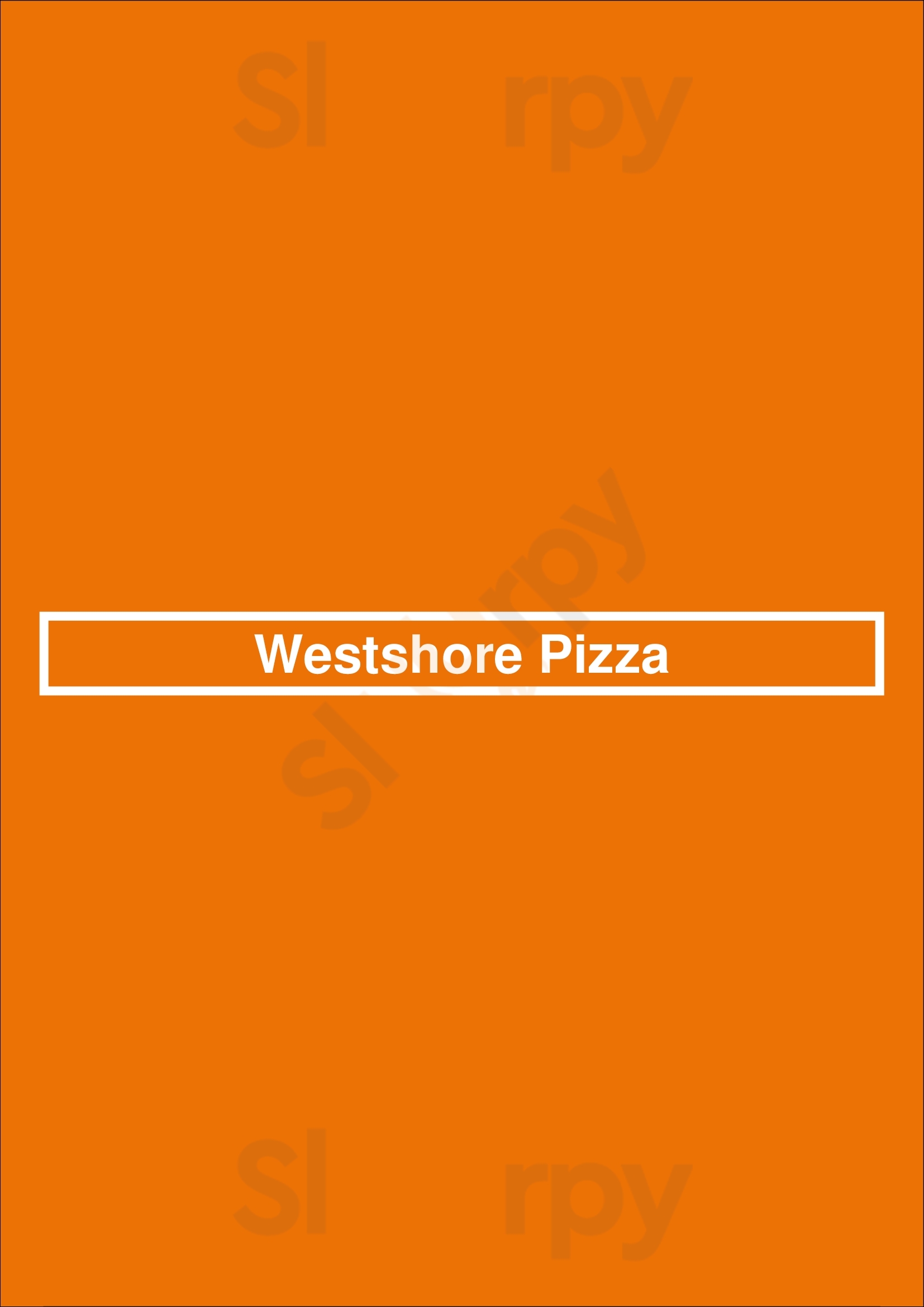 Westshore Pizza Tampa Menu - 1