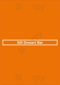 Sift Dessert Bar menu