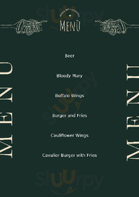 The Cavalier menu