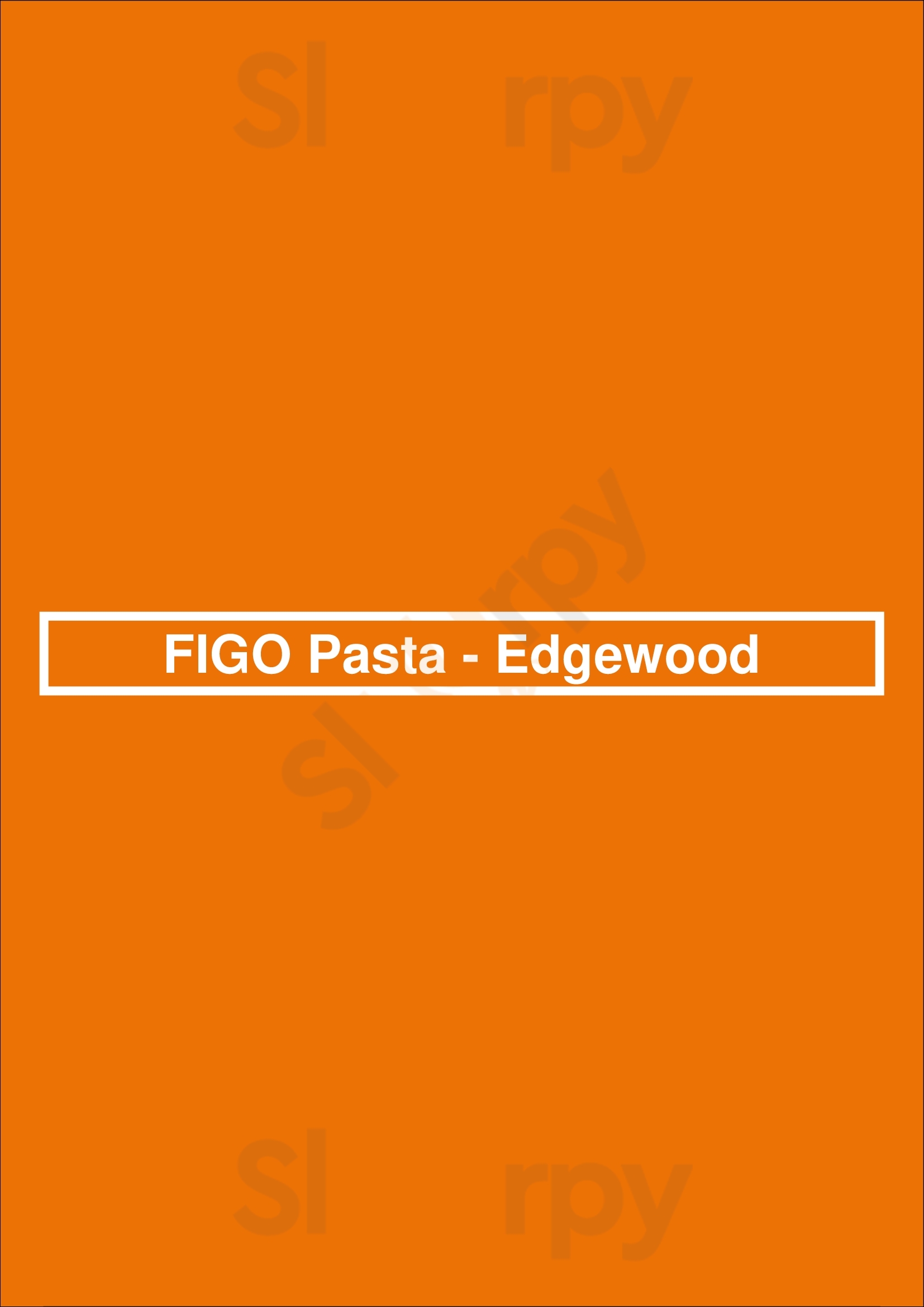 Figo Pasta - Edgewood Atlanta Menu - 1