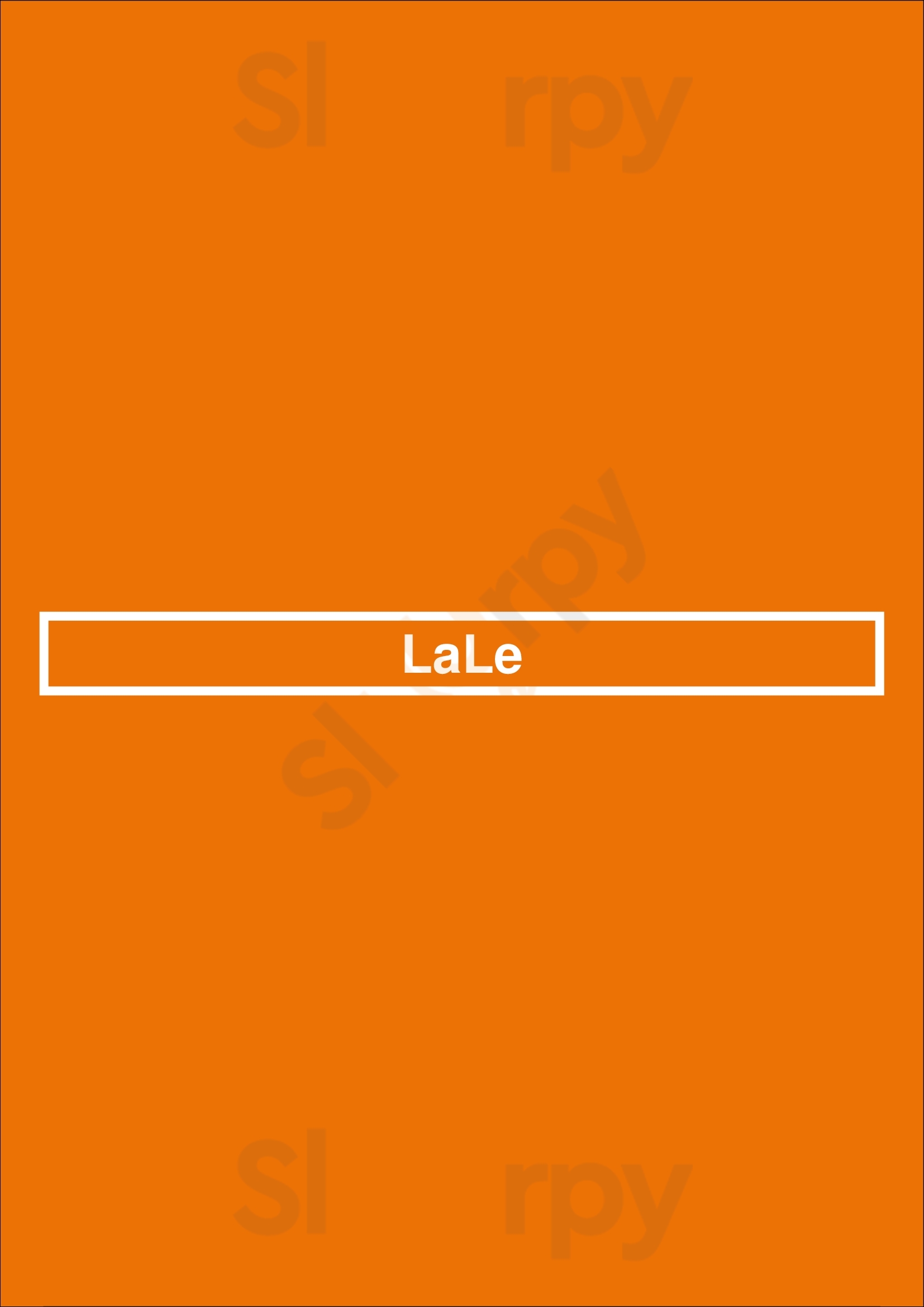 Main Menu - Lale