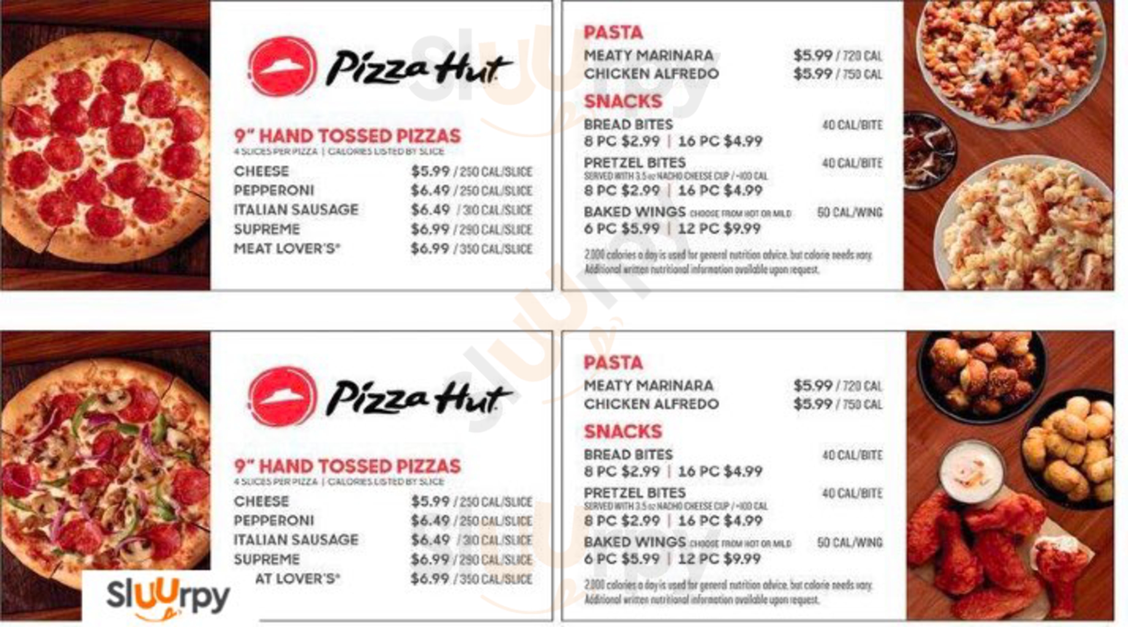 Main Menu - Pizza Hut
