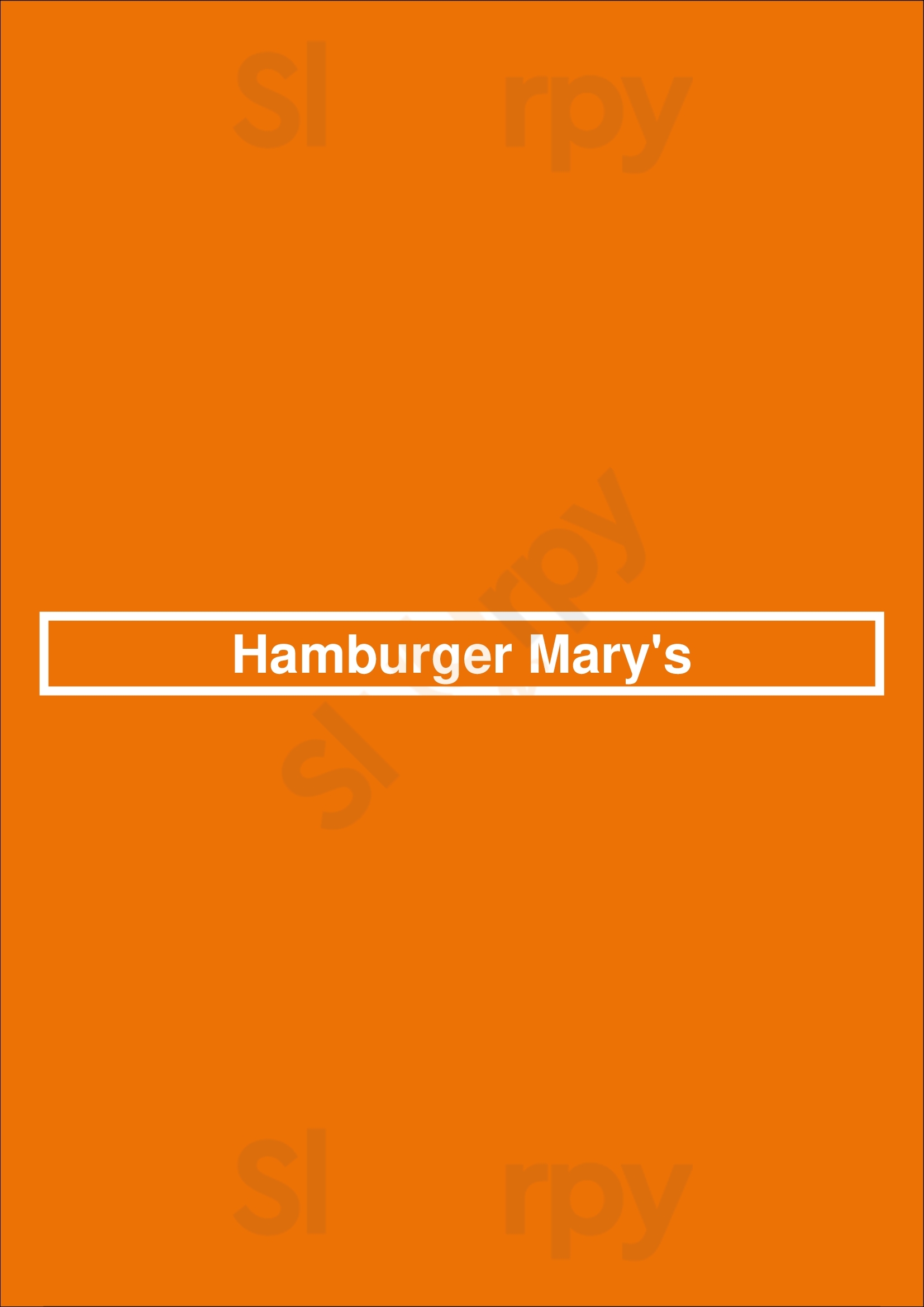 Main Menu - Hamburger Mary's Las Vegas