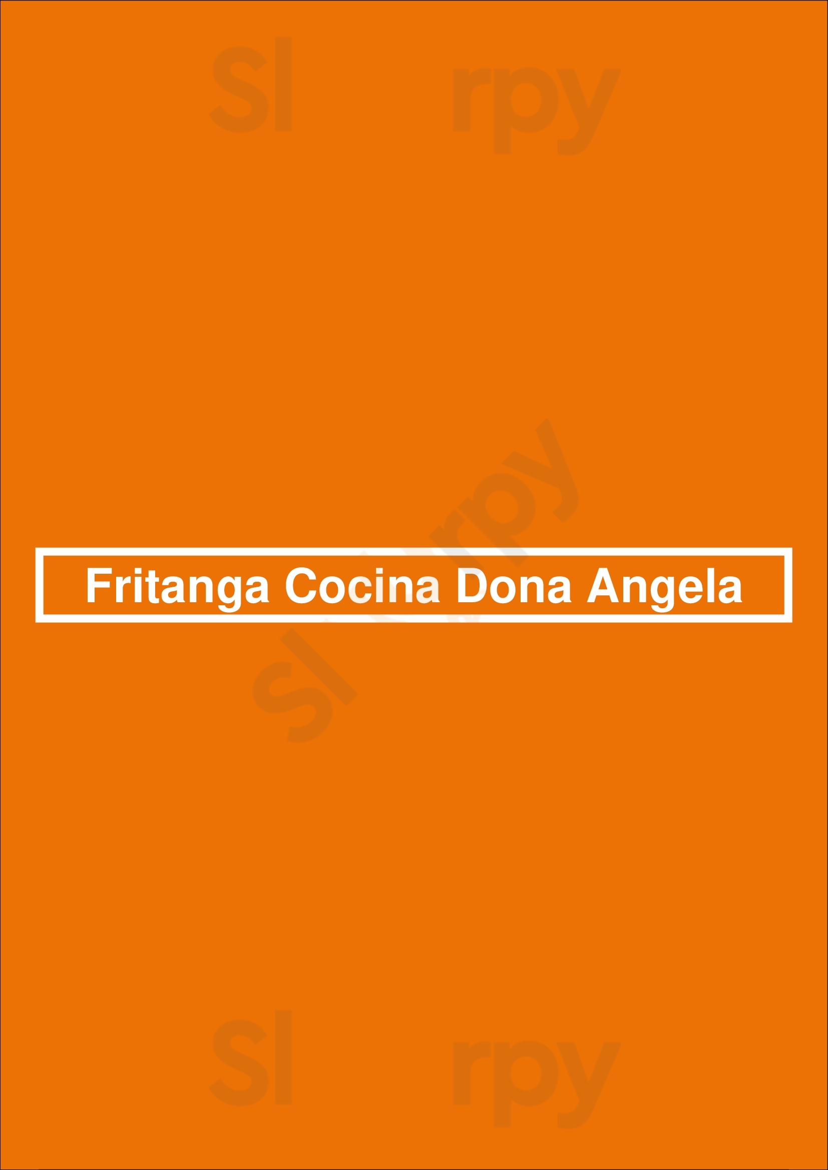 Main Menu - Fritanga Cocina Dona Angela