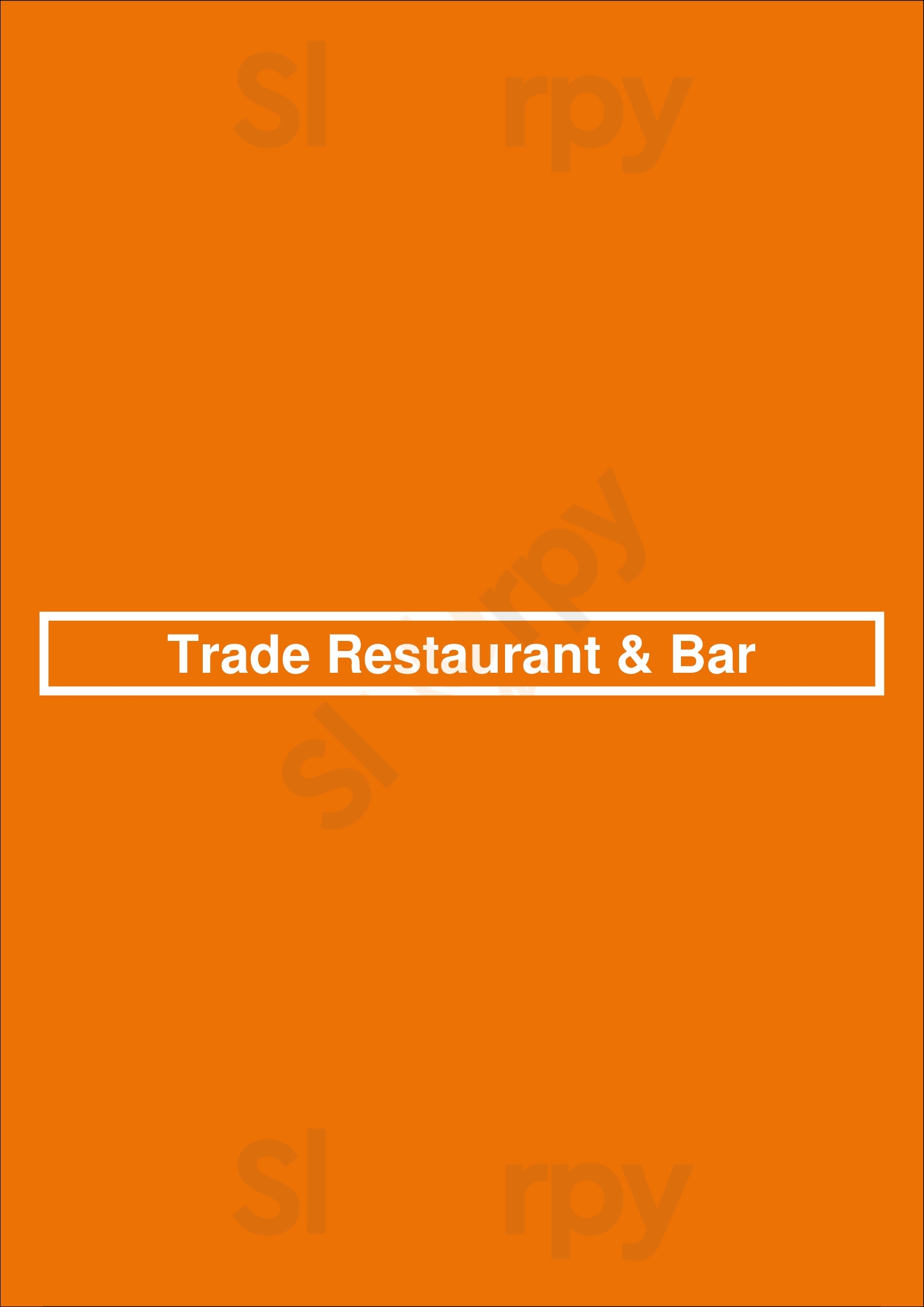 Trade Restaurant & Bar Charlotte Menu - 1