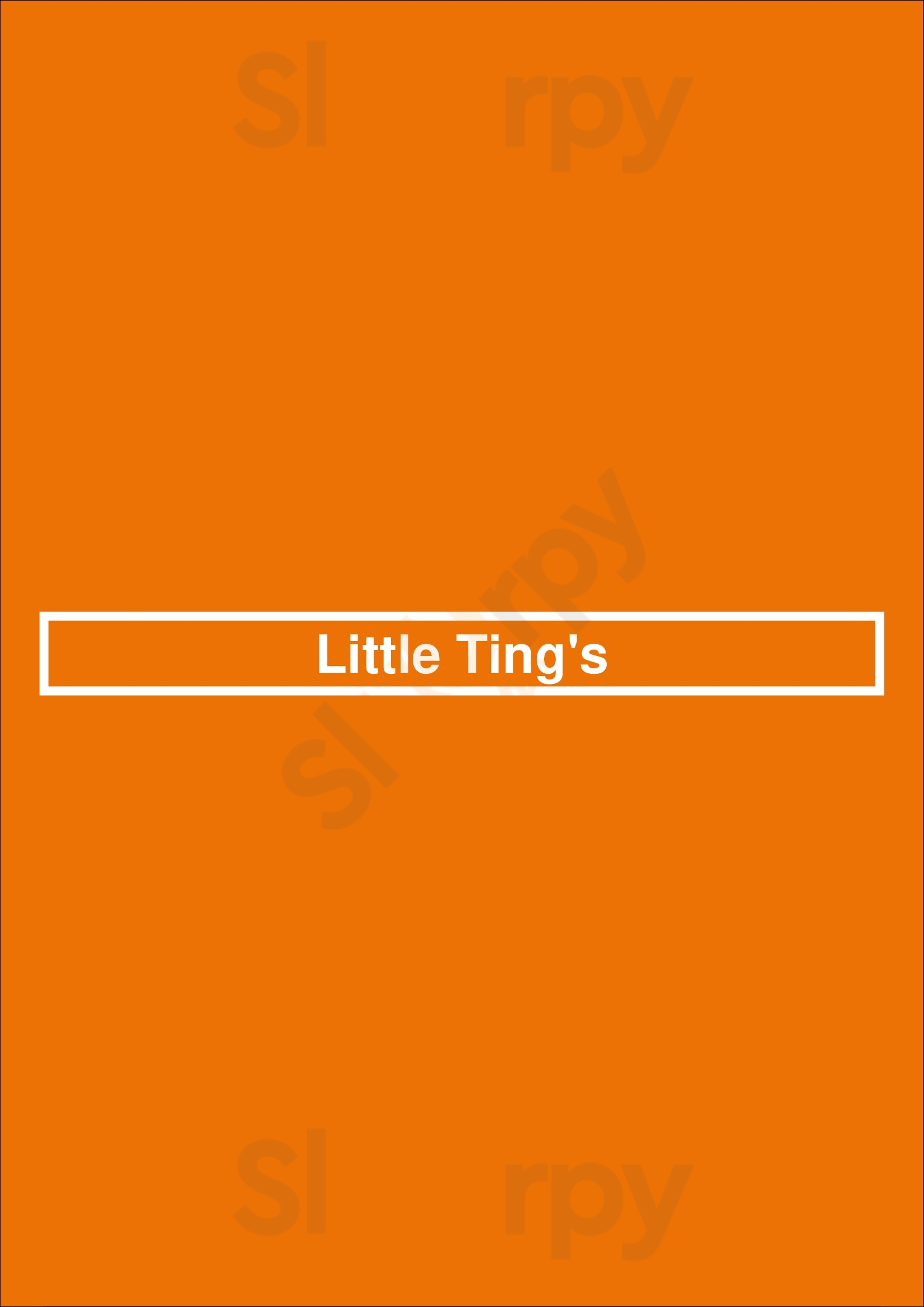 Little Ting's Seattle Menu - 1