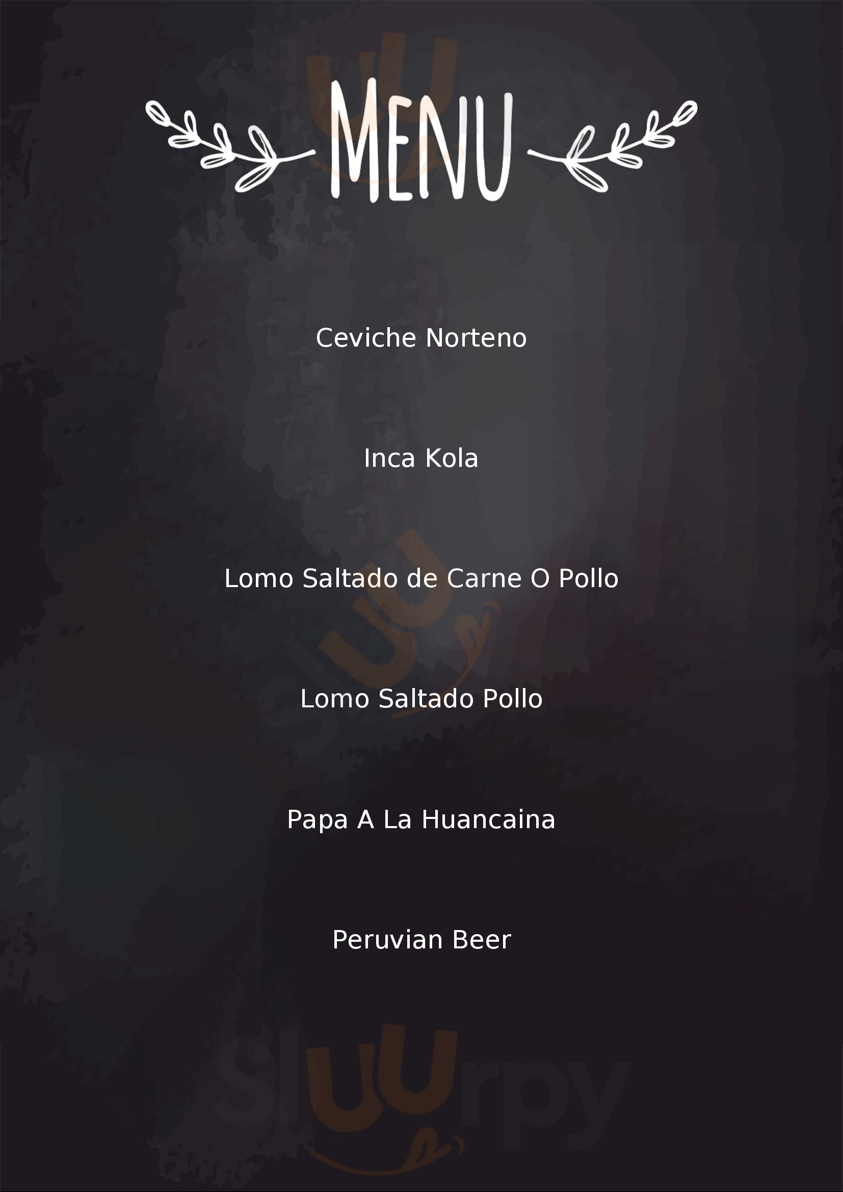 Sabor Peruvian And Latin Miami Menu - 1