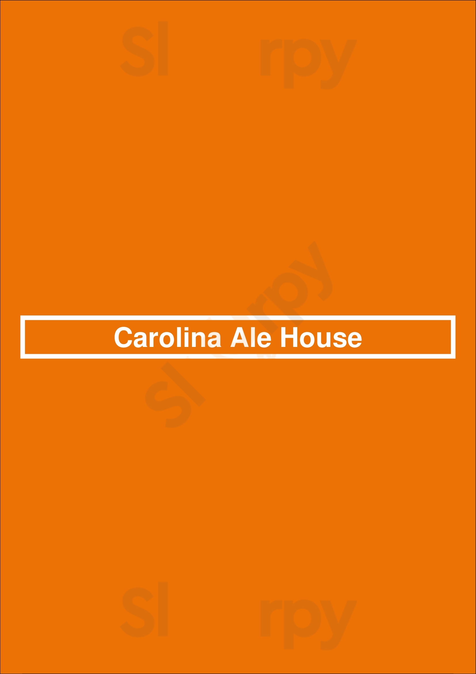 Carolina Ale House - Waverly Charlotte Menu - 1