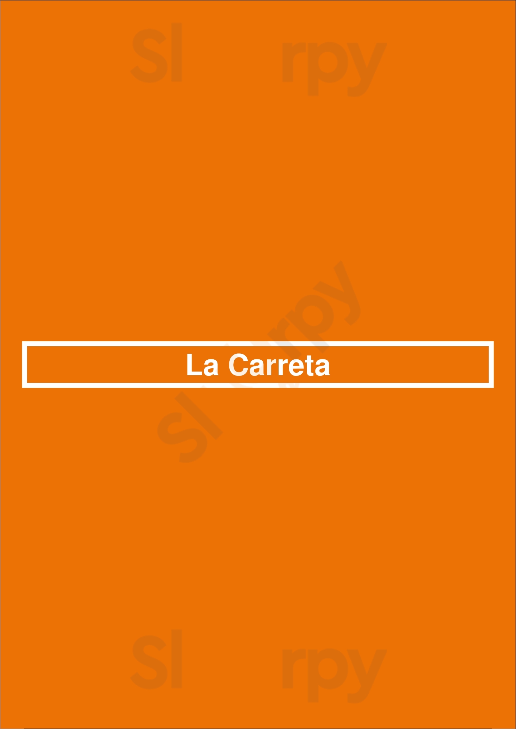 Main Menu - La Carreta