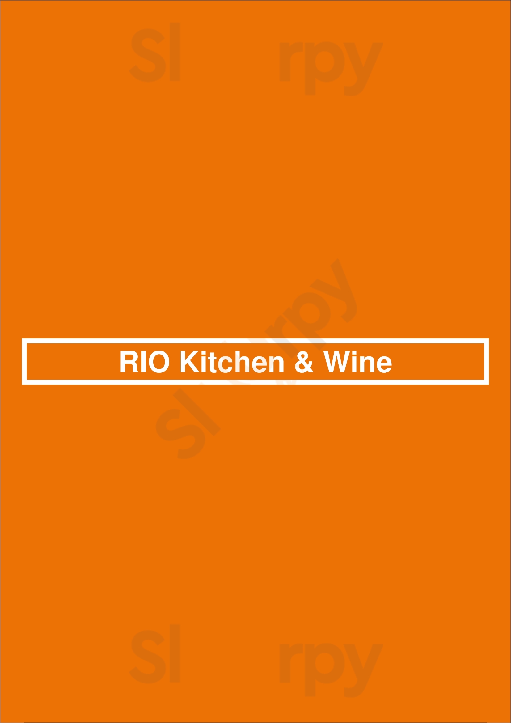 Rio Kitchen & Wine Brooklyn Menu - 1